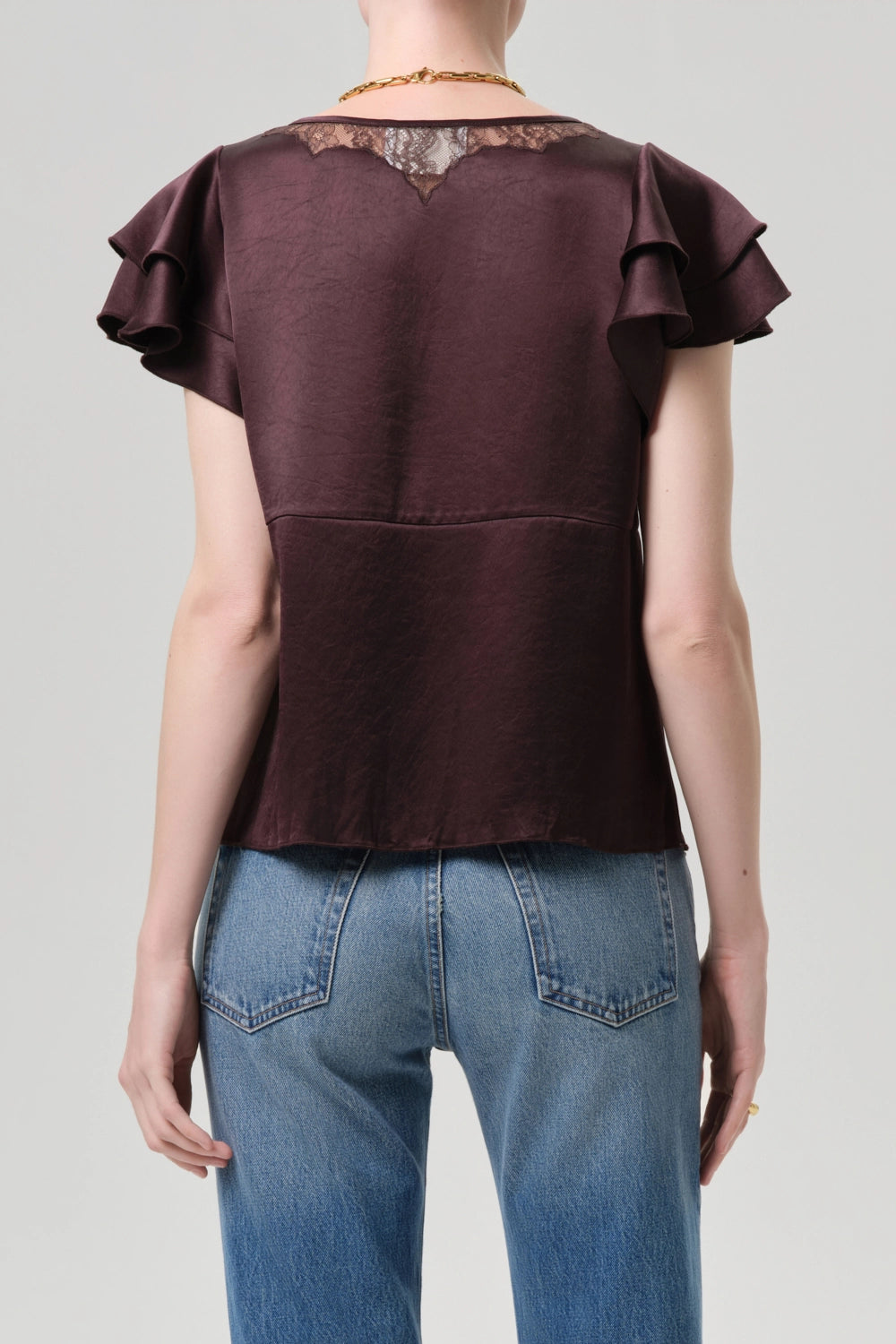Lola Flutter Lace Sleeve Top Shirts &amp; Tops Citizens of Humanity