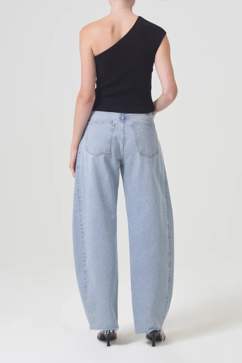 Luna High Rise Pieced Taper Pants Agolde