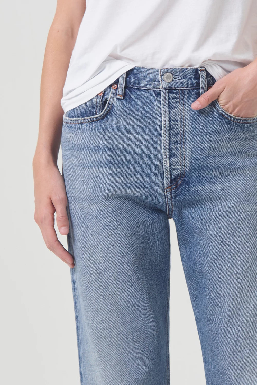 Fran Low Slung Straight Pants Agolde