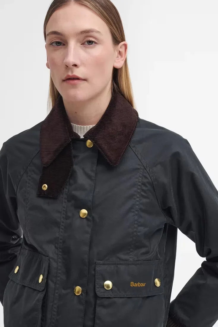 Cropped Beadnell Wax Jackets &amp; Coats Barbour