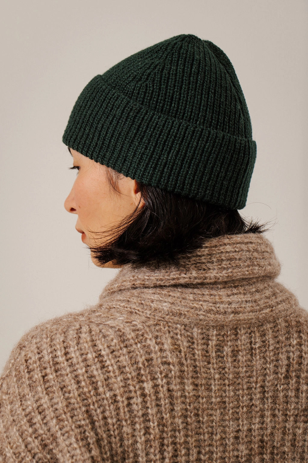 Baby Alpaca Rib Beanie Accessories Bare Knitwear