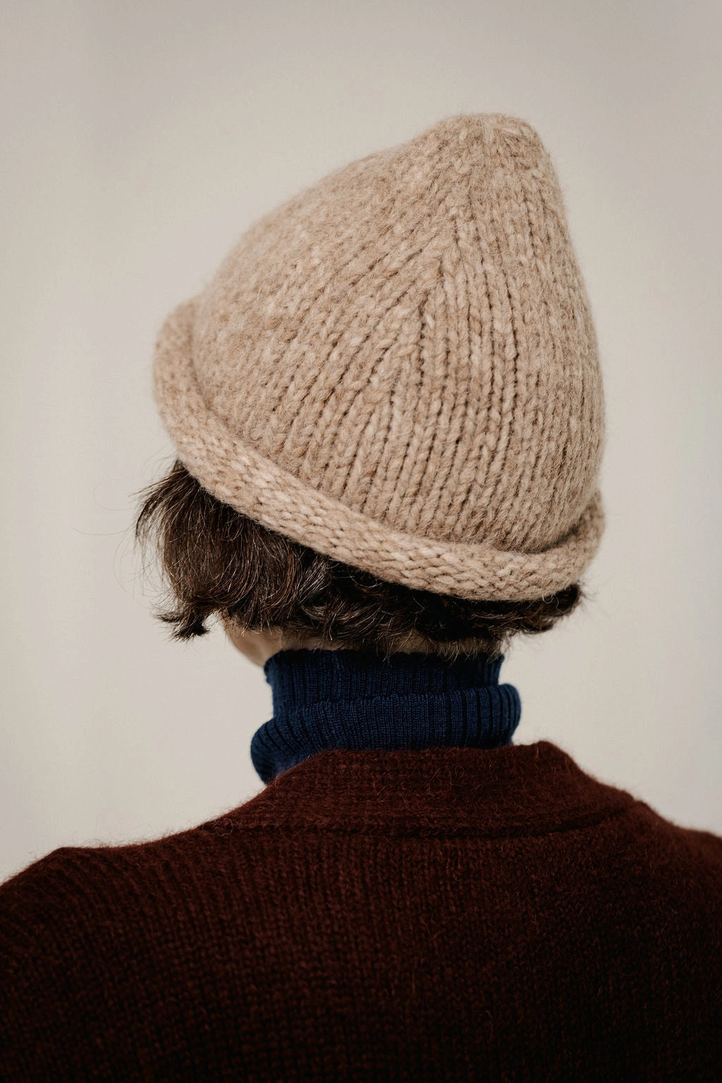 Baby Alpaca Roll Hat Accessories Bare Knitwear