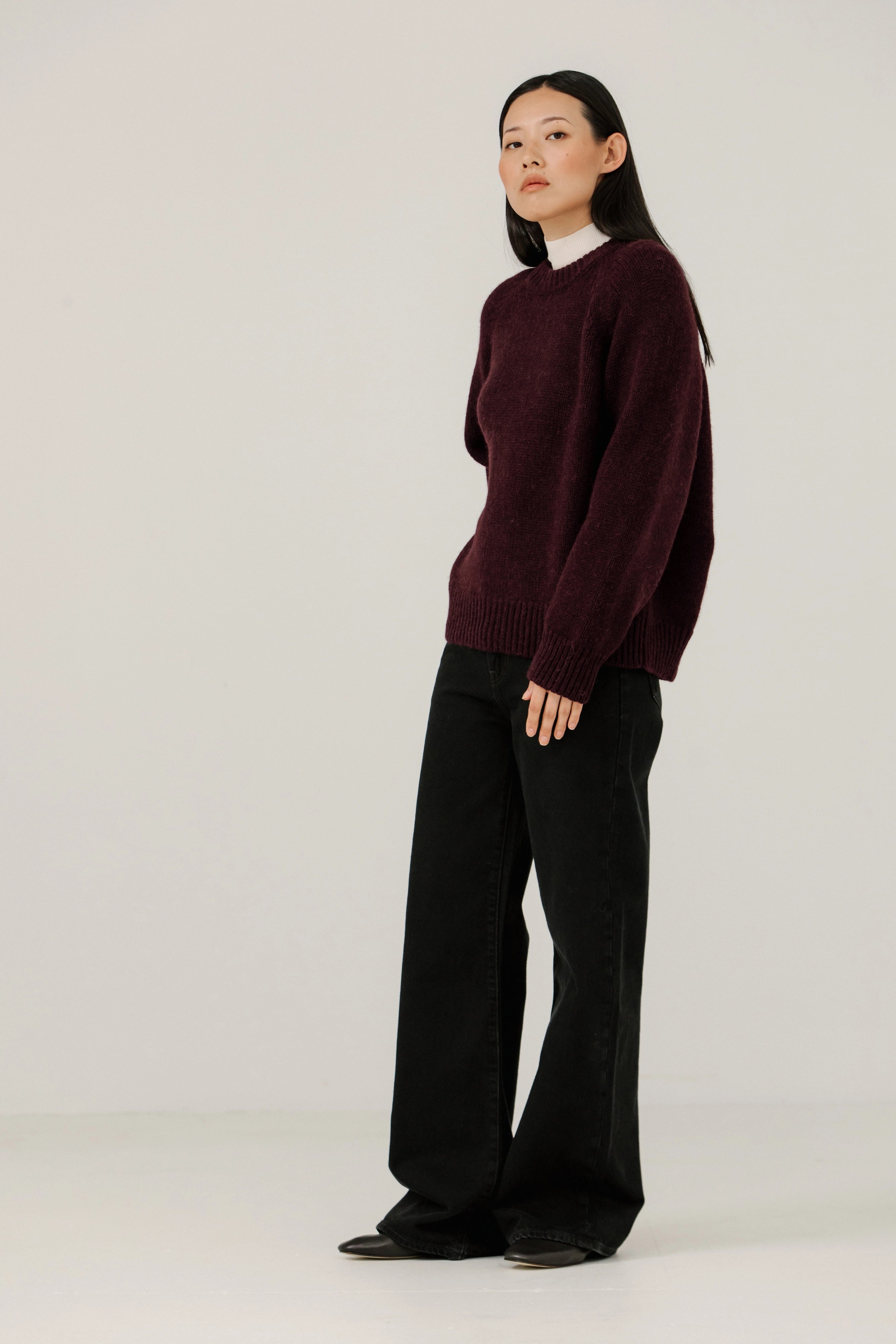 Classic Oversized Crewneck Sweaters &amp; Knits Bare Knitwear