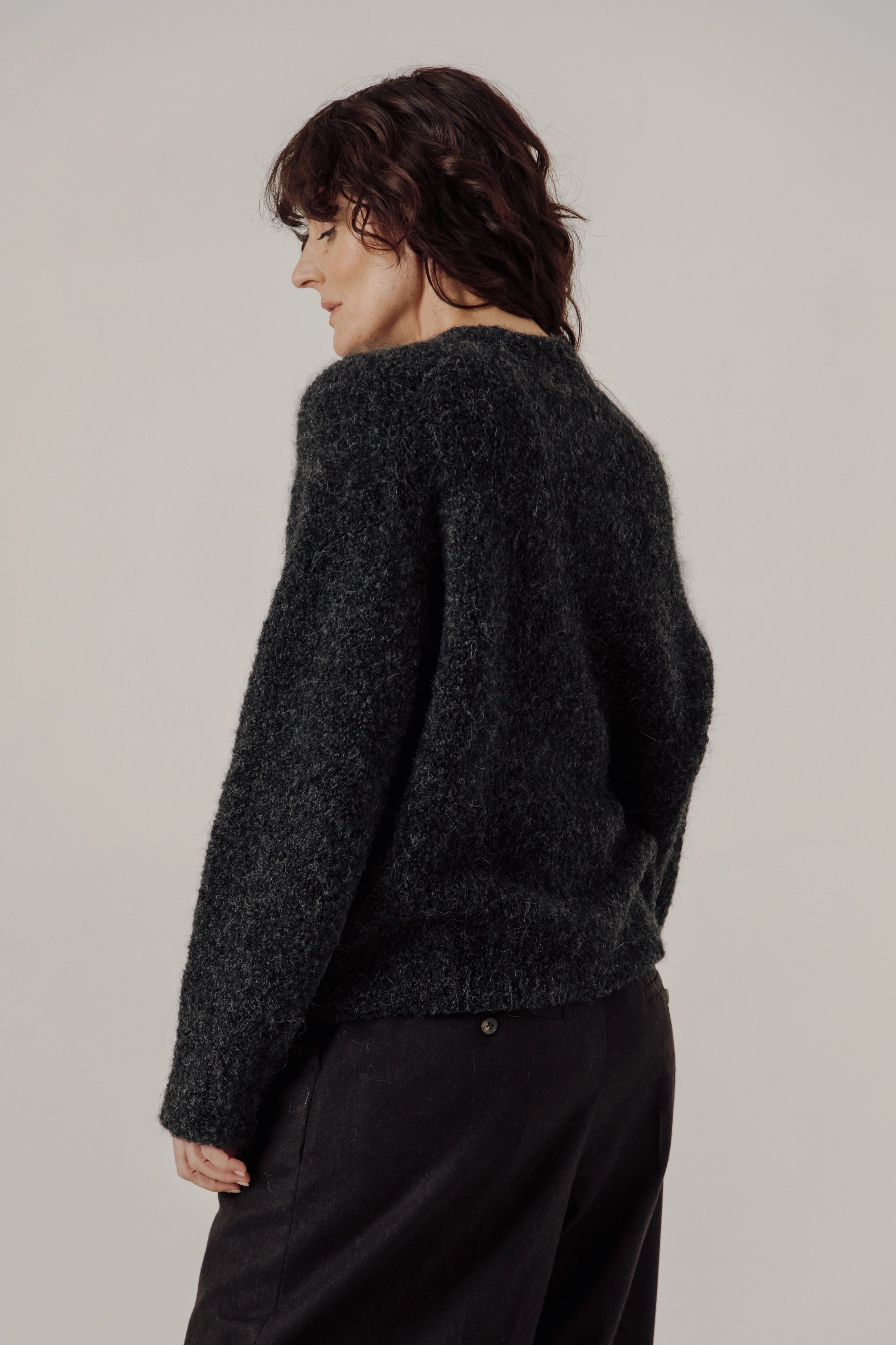 Colette Boucle Crewneck Sweaters & Knits Bare Knitwear