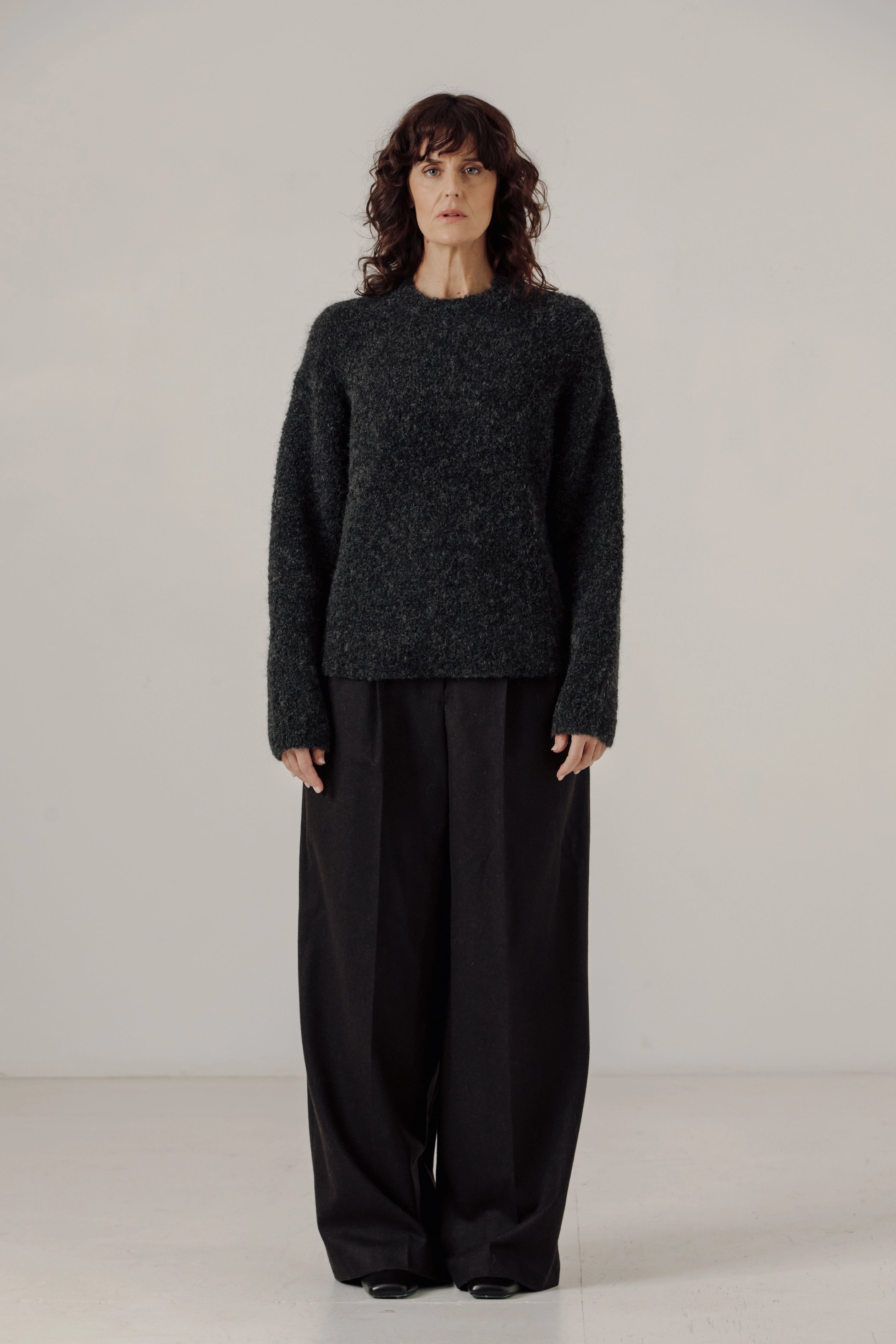 Colette Boucle Crewneck Sweaters &amp; Knits Bare Knitwear