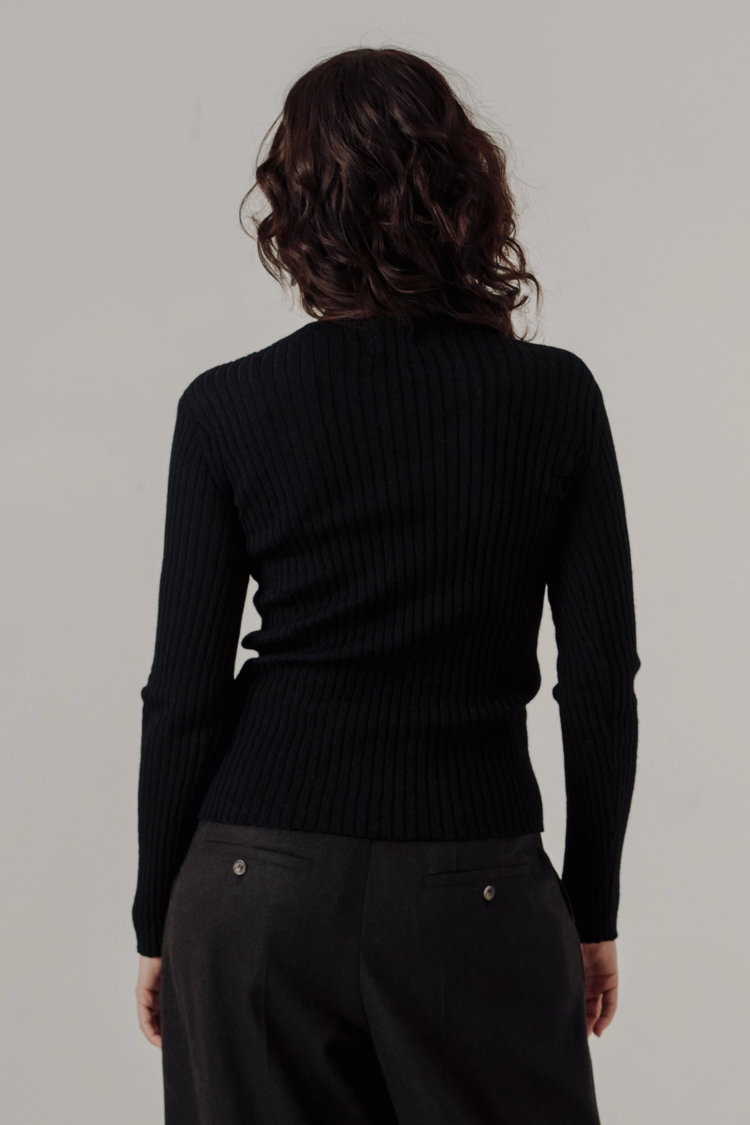 Fine Knit Rib Top Sweaters &amp; Knits Bare Knitwear