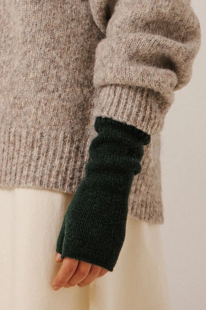 Baby Alpaca Fingerless Mittens Accessories Bare Knitwear