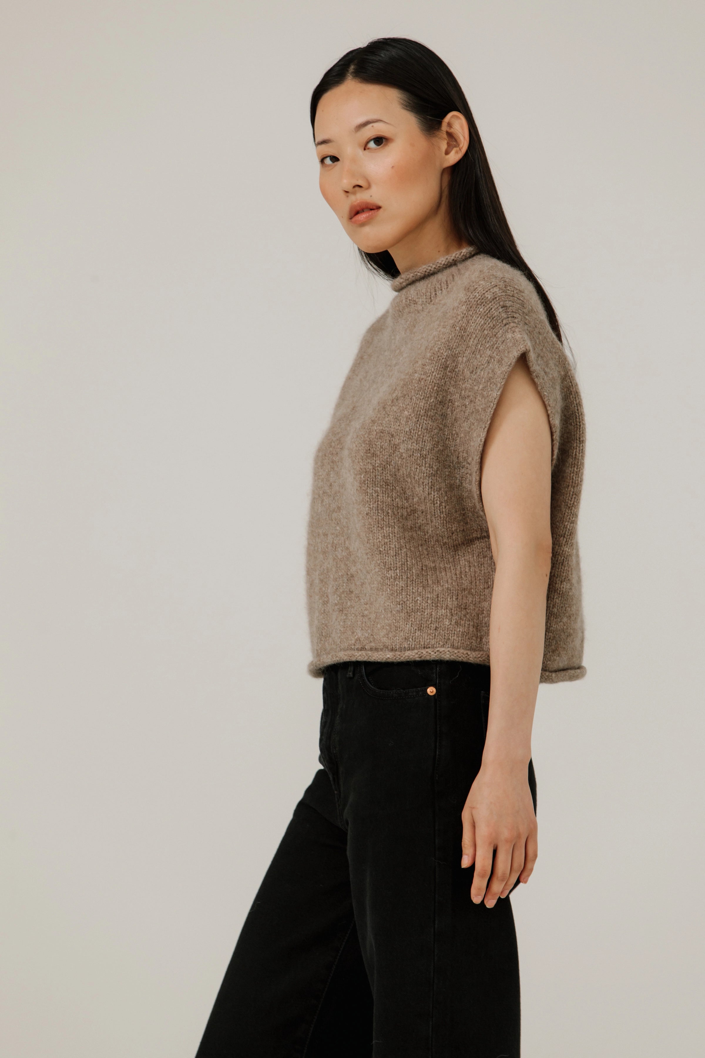 Alpaca Iris Vest Sweaters & Knits Bare Knitwear