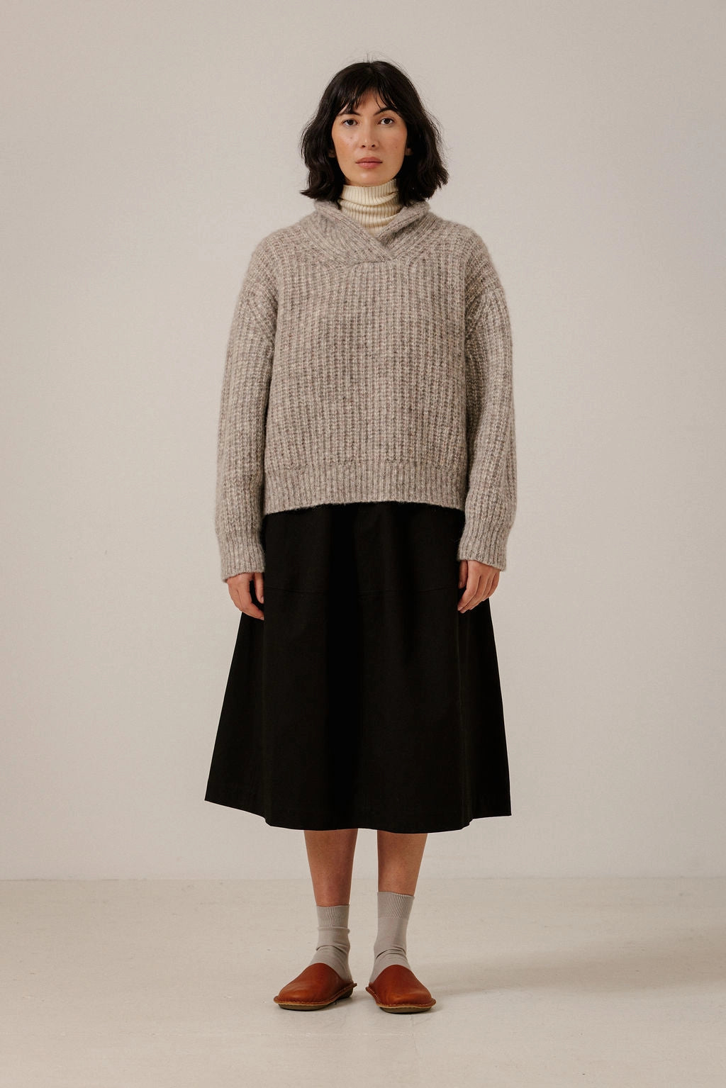 Oversized Shawl Pullover Sweaters & Knits Bare Knitwear