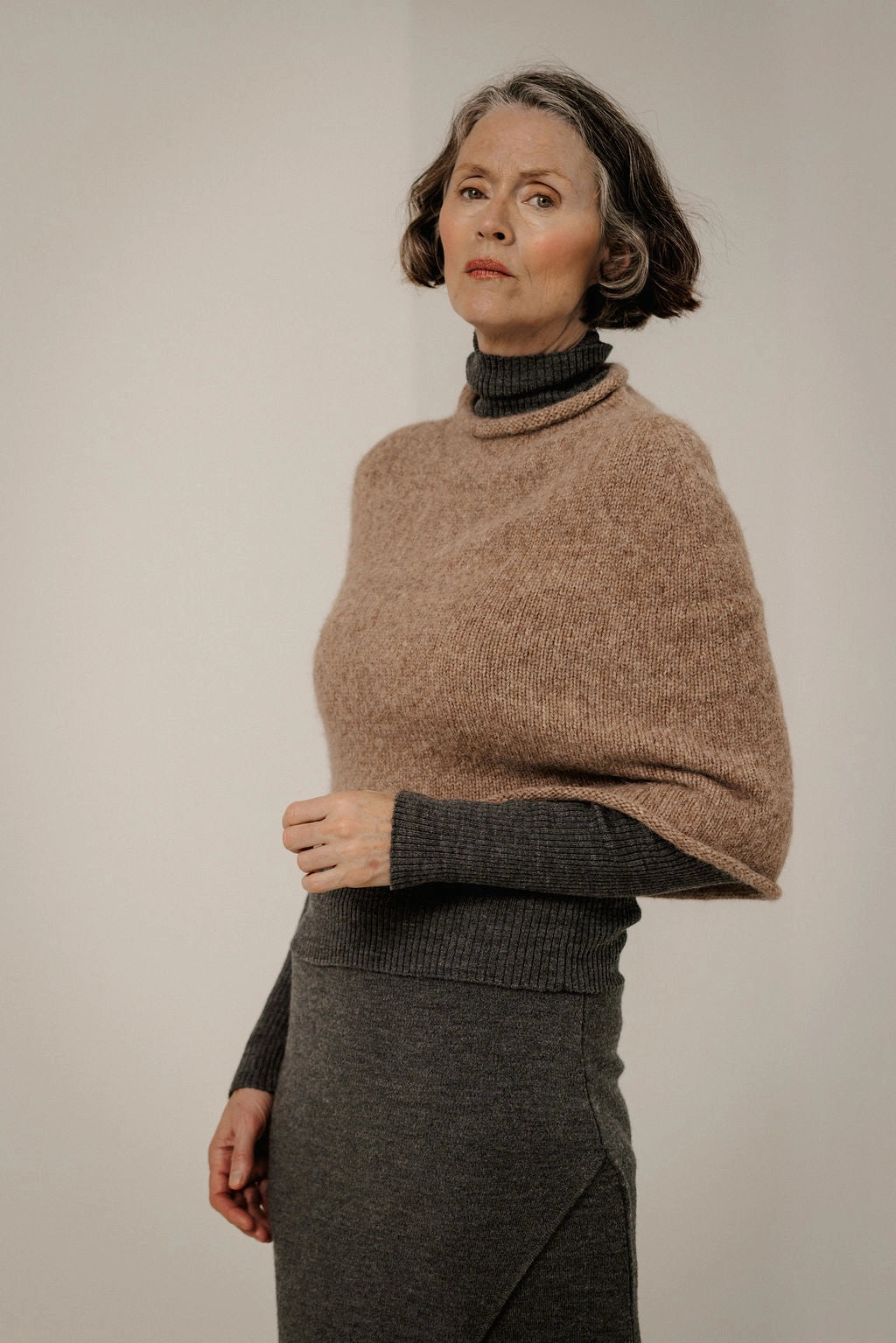 Alpaca Poncho Sweaters & Knits Bare Knitwear