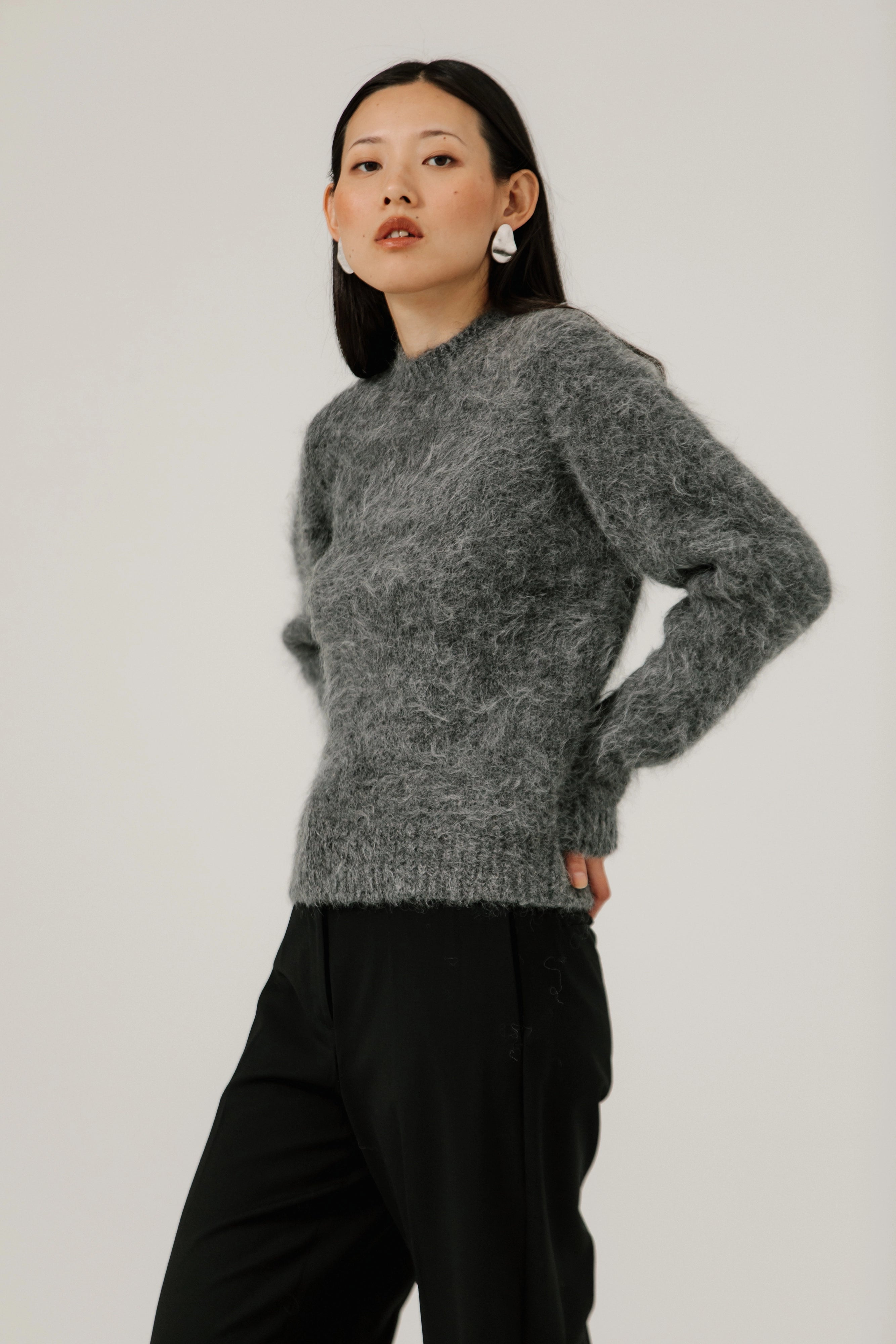 Suri Alpaca Crewneck Sweaters & Knits Bare Knitwear