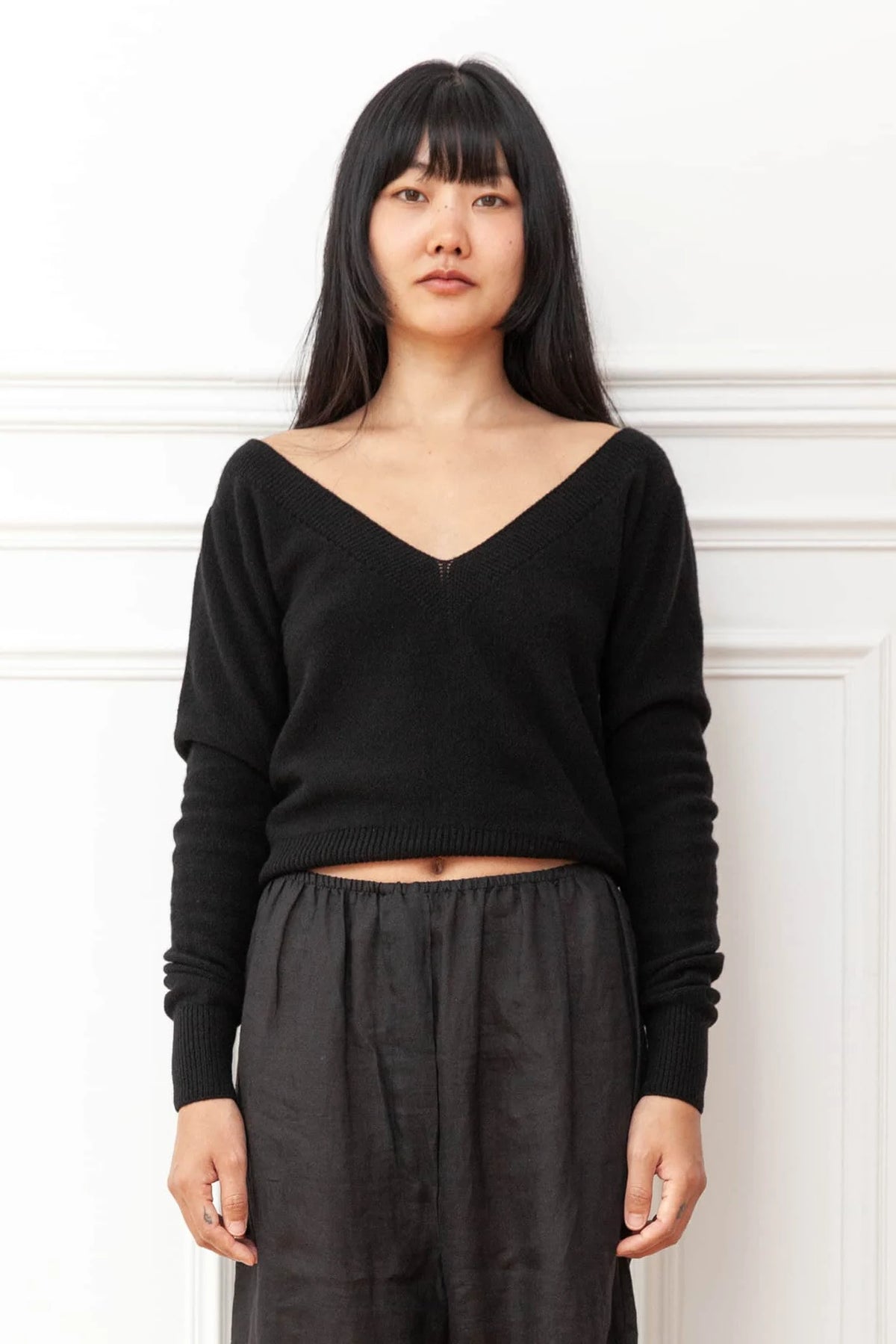 Tier V Neck Sweater Sweaters & Knits Baserange