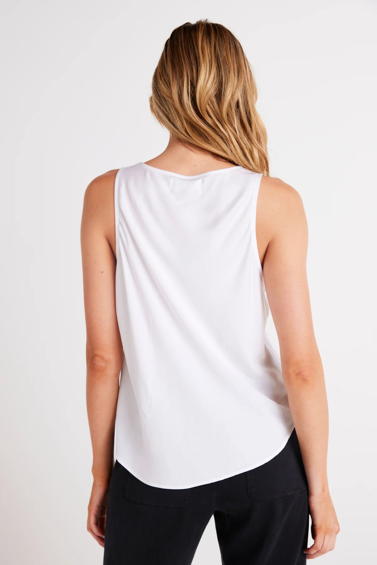 Satin Scoop Neck Tank Tops Bella Dahl