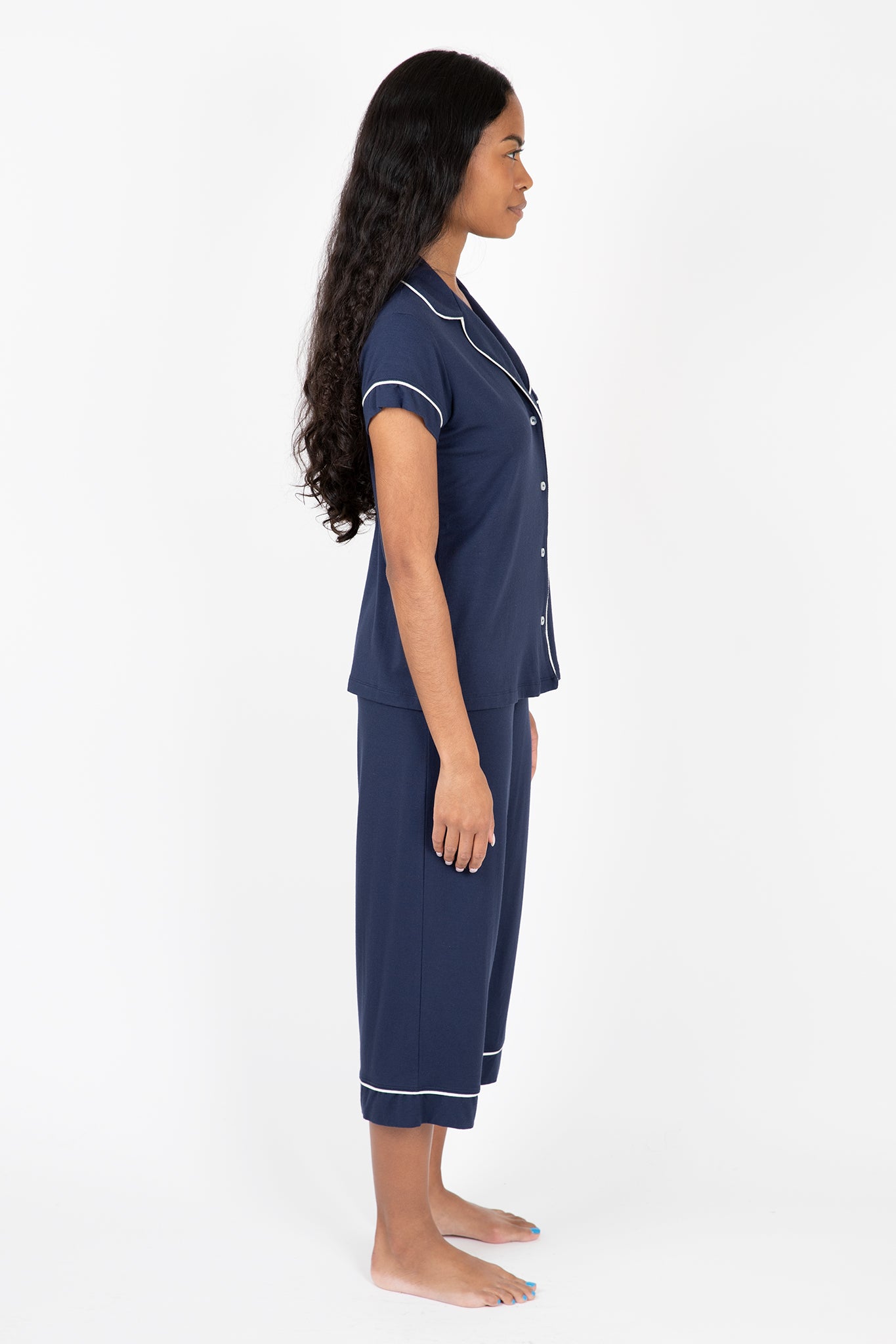 Gisele TENCEL™ Modal Short Sleeve Cropped PJ Set Sleepwear Eberjey