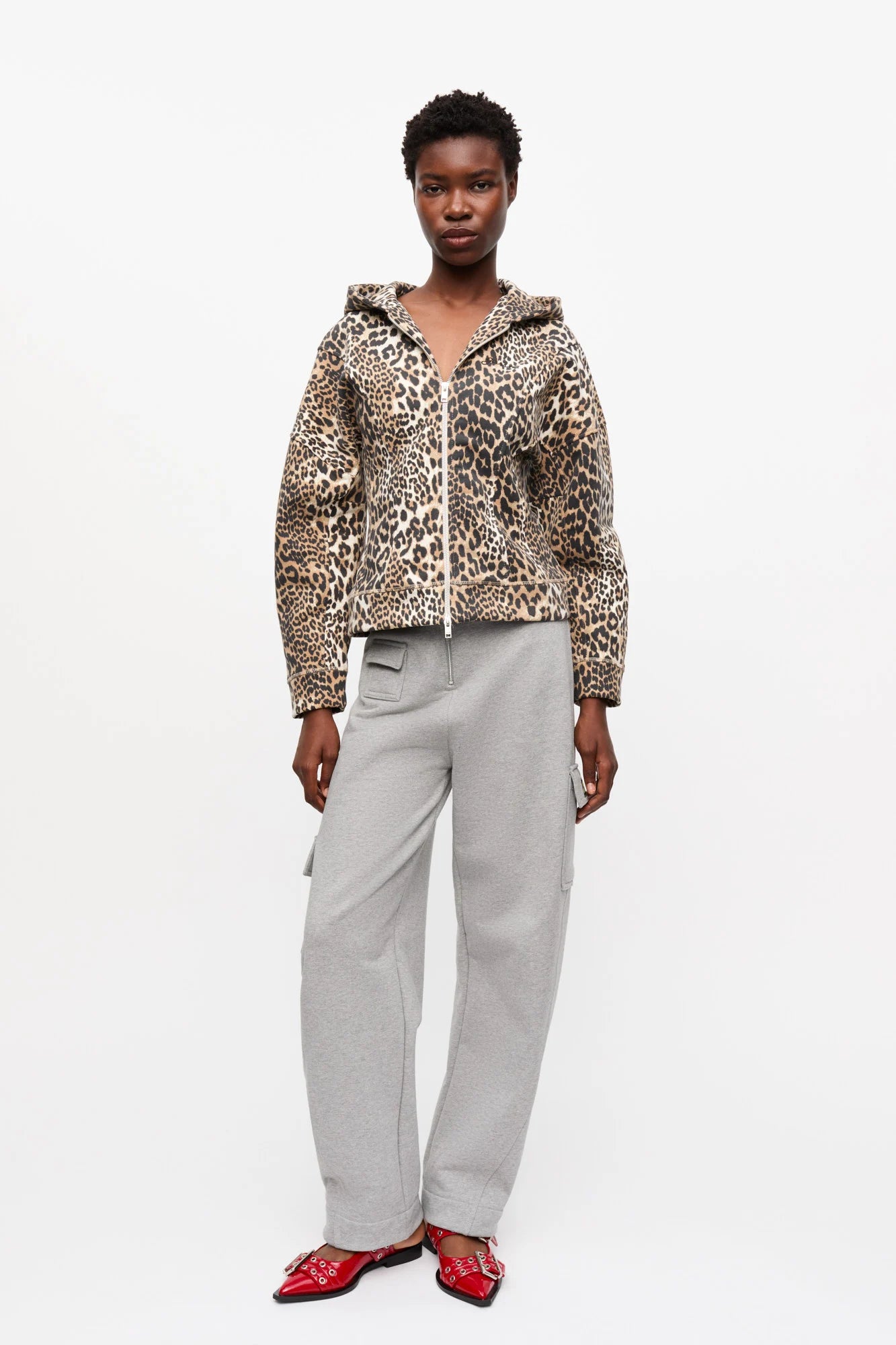 Fleece Zip Hoodie Sweaters &amp; Knits Ganni