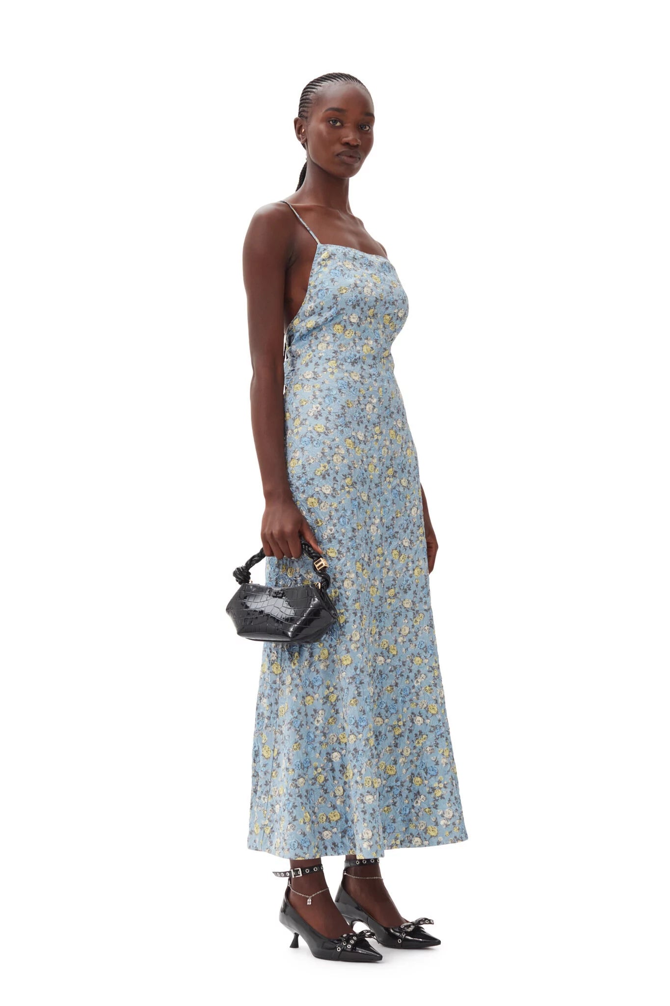 Croco Patent Mini Bou Bag Accessories Ganni