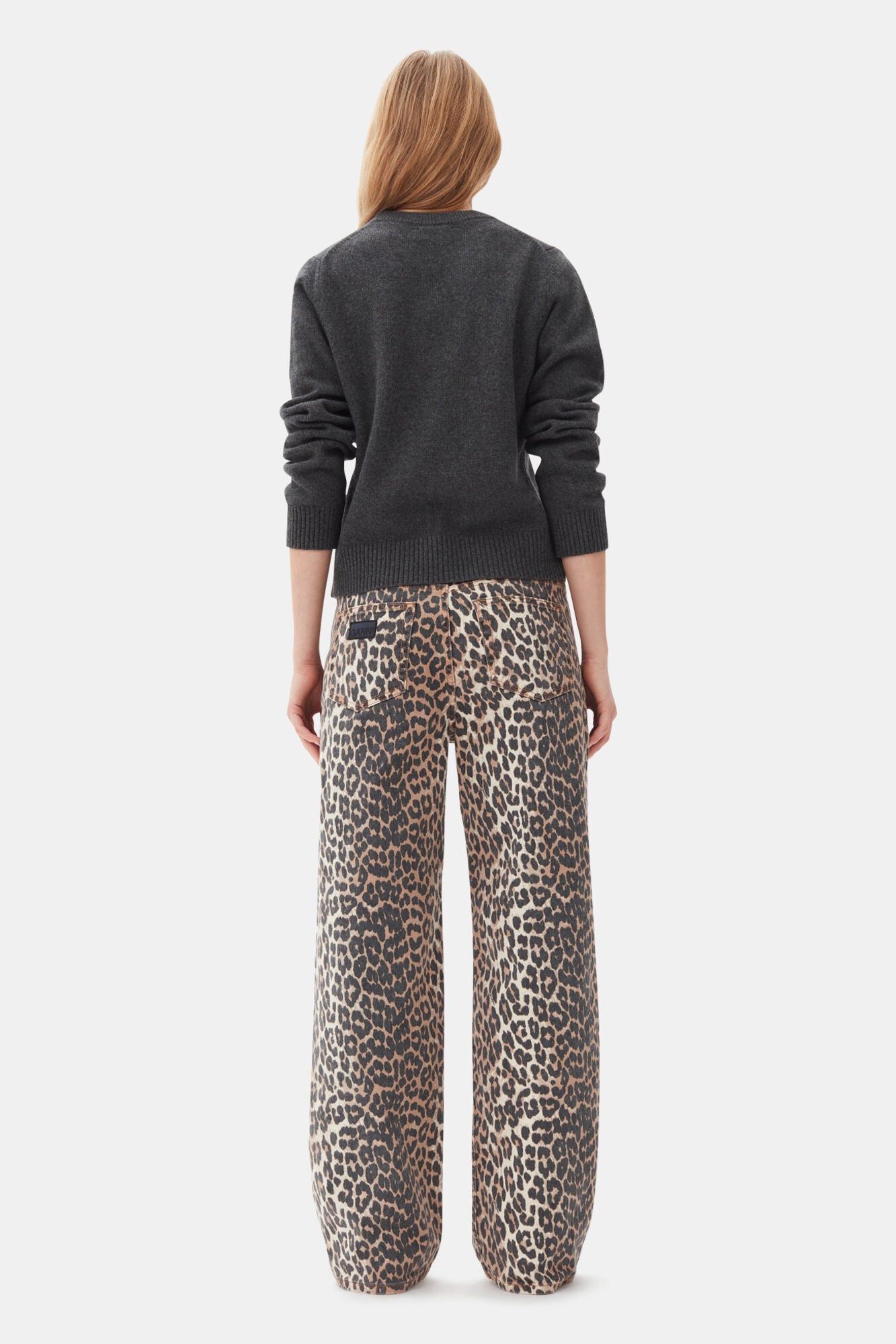 Leopard Printed Izey Jeans Pants Ganni