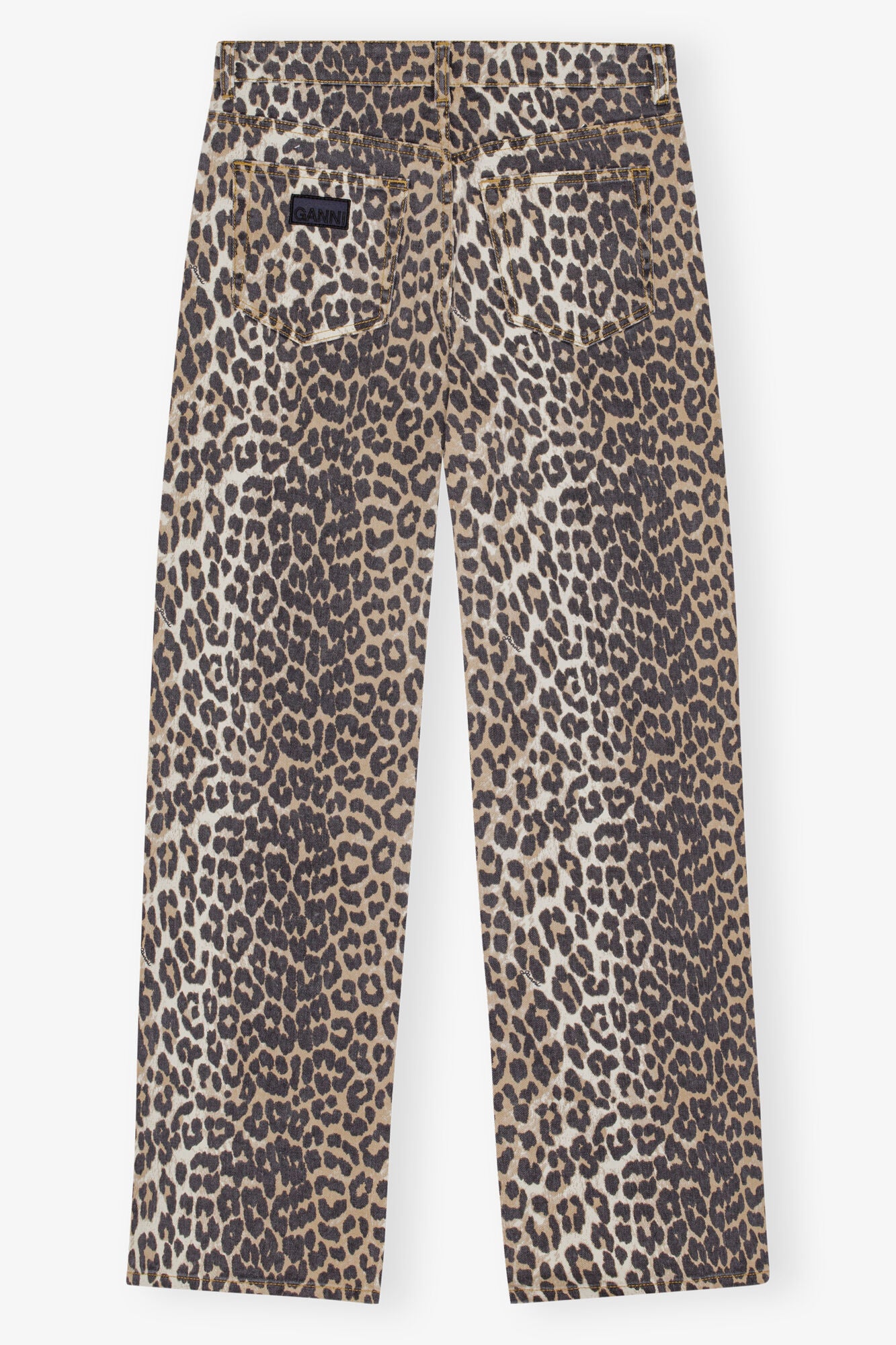Leopard Printed Izey Jeans Pants Ganni