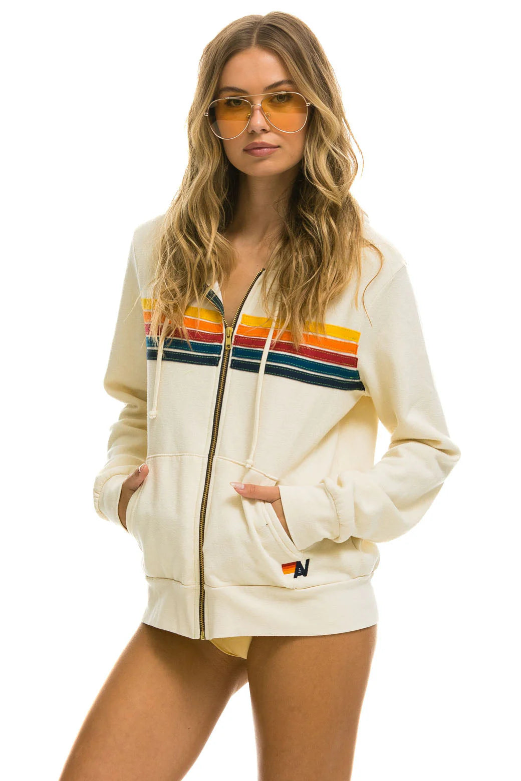5 Stripe Hoodie Sweaters &amp; Knits Aviator Nation