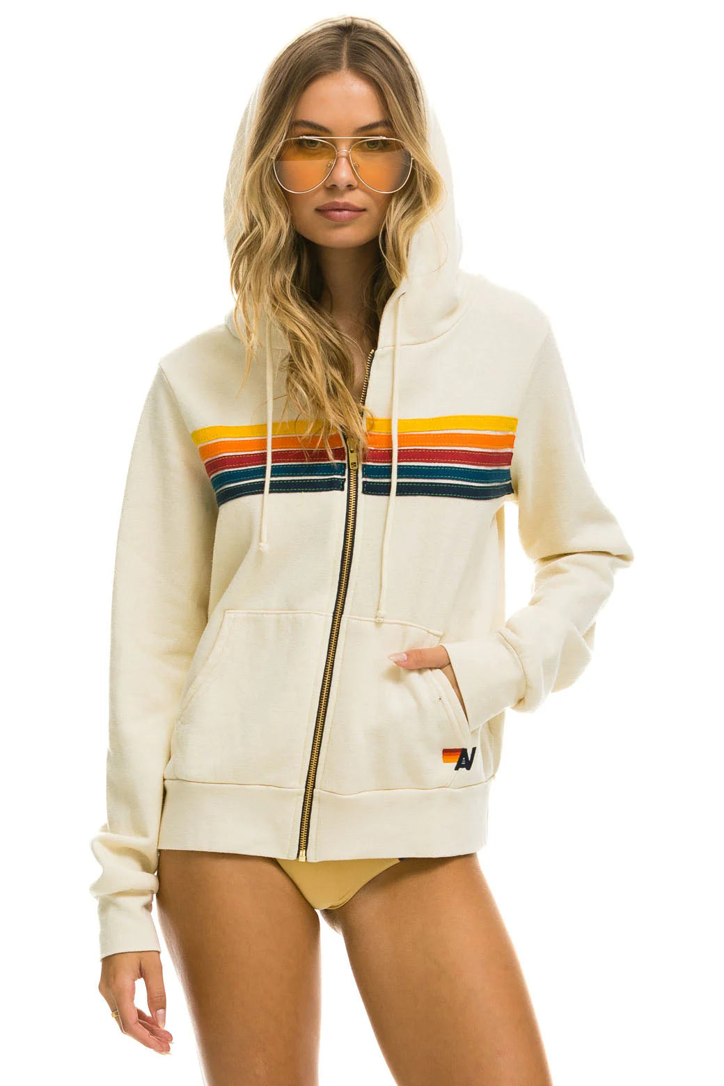 5 Stripe Hoodie Sweaters &amp; Knits Aviator Nation