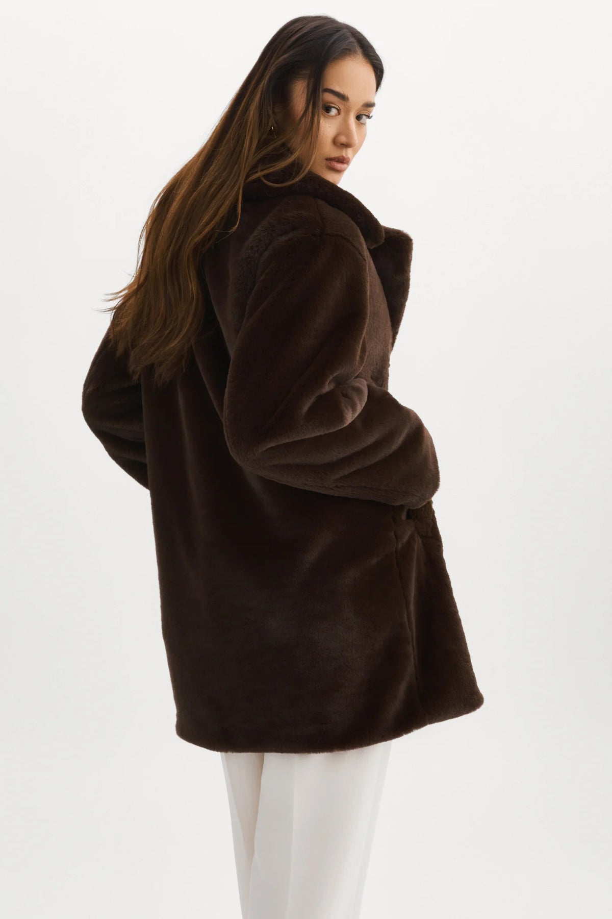 Linnea Faux Fur Coat Jackets &amp; Coats LAMARQUE