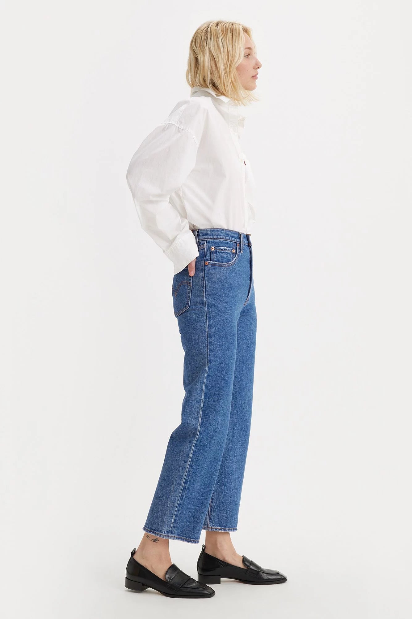 Ribcage Straight Ankle Jeans Pants Levi&#39;s