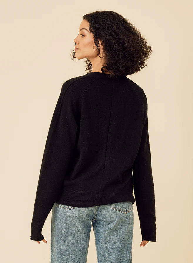 Sloane Cashmere Cardigan Sweaters &amp; Knits One Grey Day