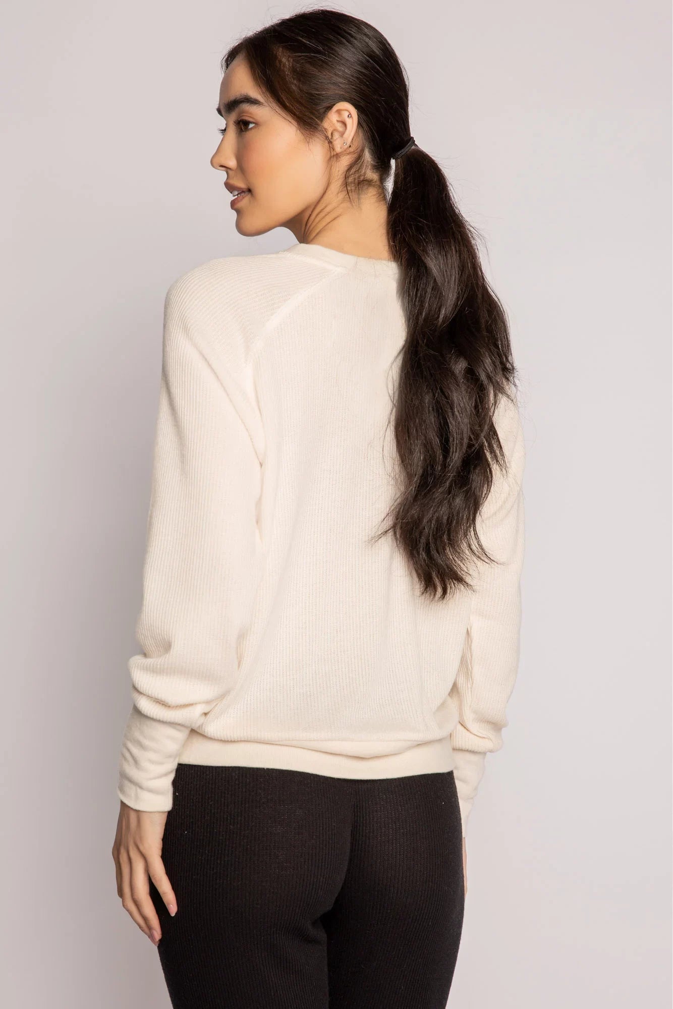 Textured Essentials Long Sleeve Top Sleepwear P.J. Salvage