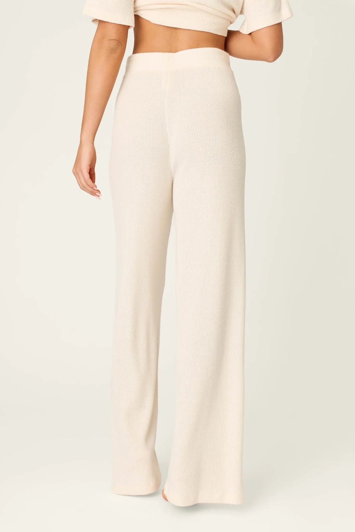 Textured Essentials Open Leg Pants Loungewear P.J. Salvage