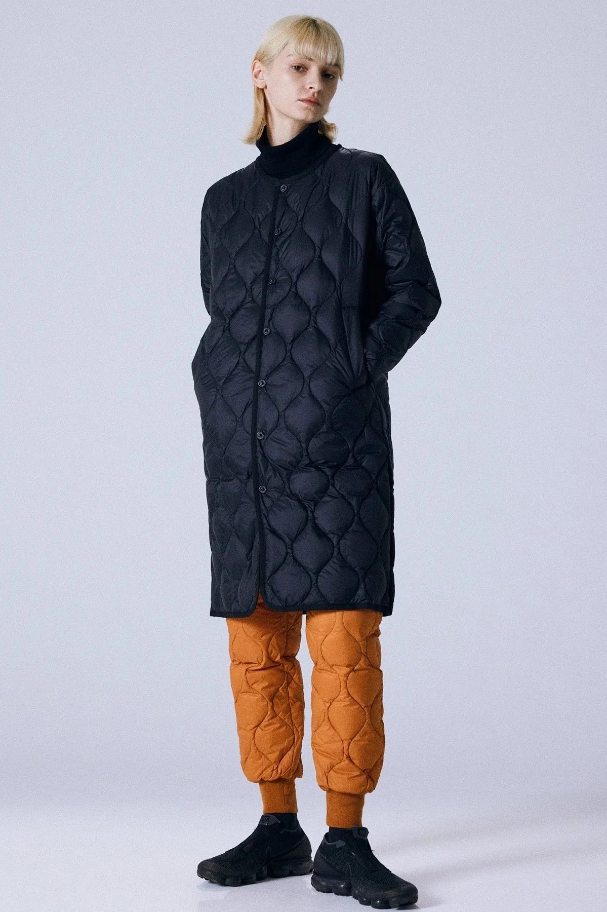 Military Over Size Crew Neck Long Down Jacket Jackets &amp; Coats Taion