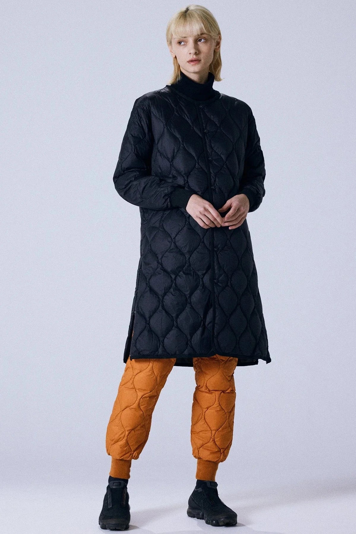 Military Over Size Crew Neck Long Down Jacket Jackets &amp; Coats Taion