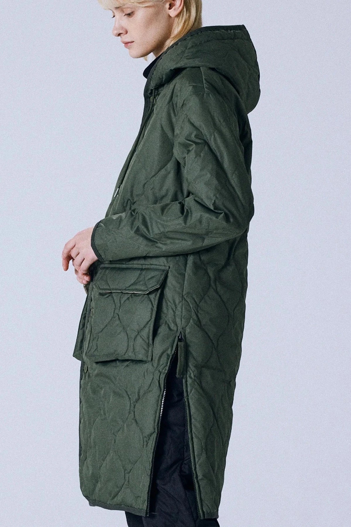 Military Hood Long Down Coat Jackets &amp; Coats Taion