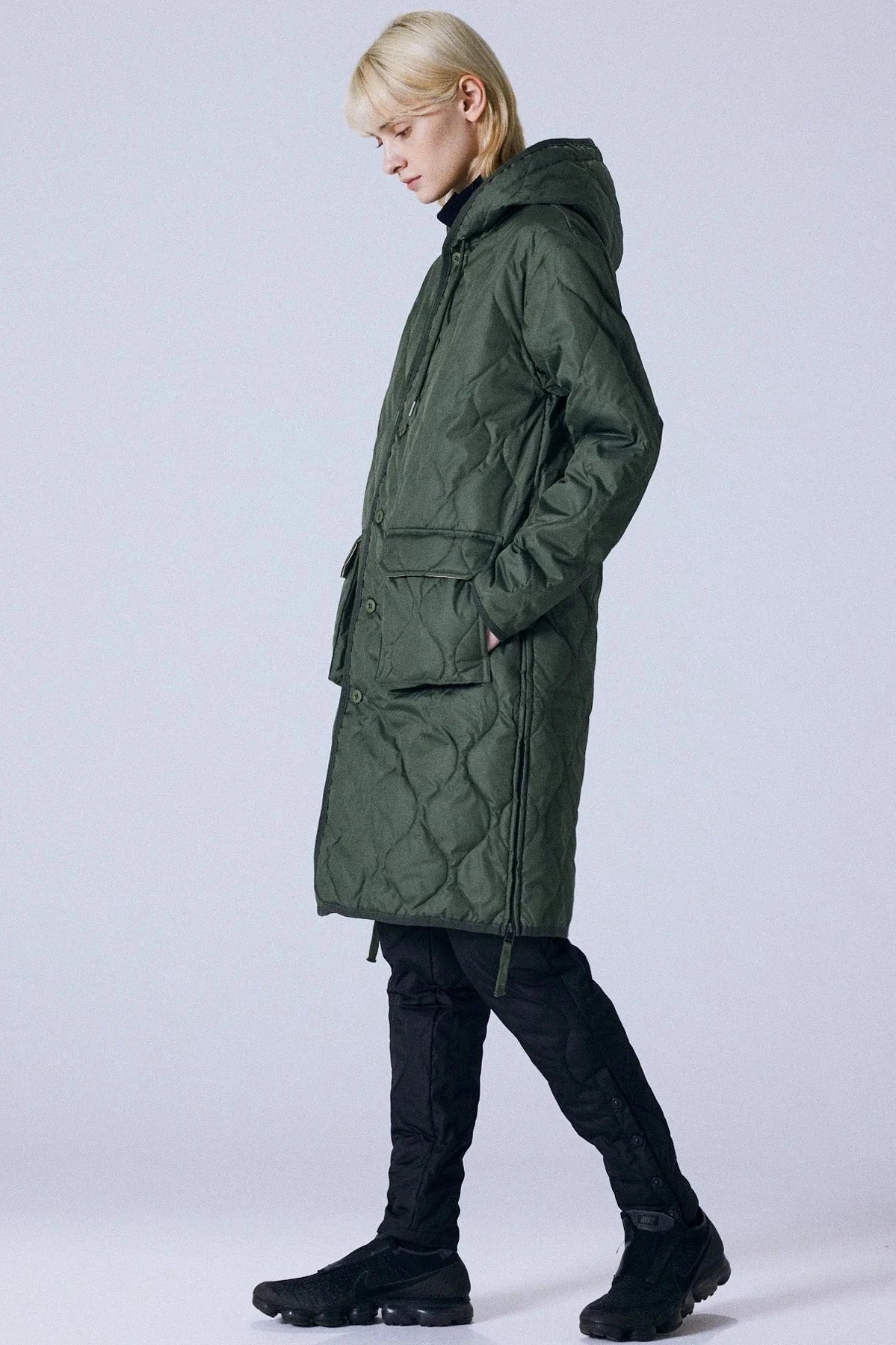 Military Hood Long Down Coat Jackets &amp; Coats Taion