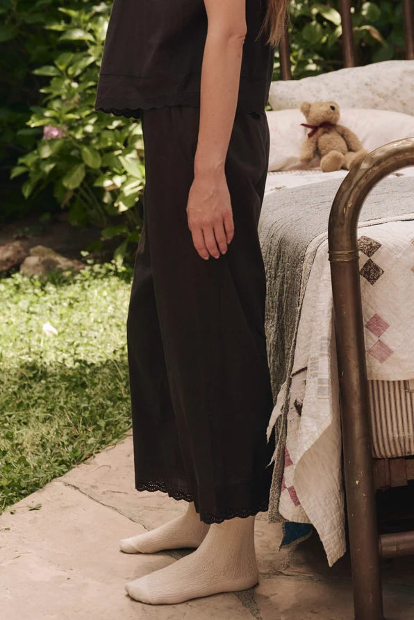 The Eyelet Easy Sleep Pant Sleepwear The Great