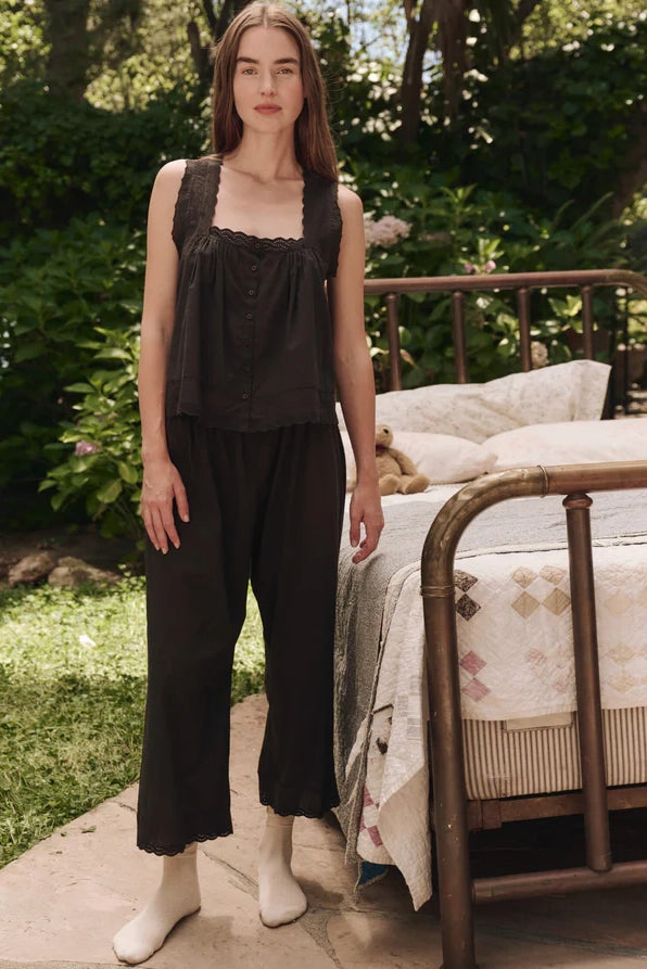 The Eyelet Easy Sleep Pant Sleepwear The Great