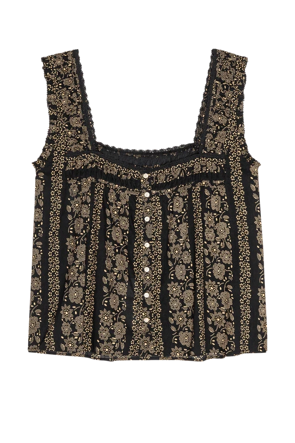The Victorian Pleat Tank T-Shirts & Tanks The Great