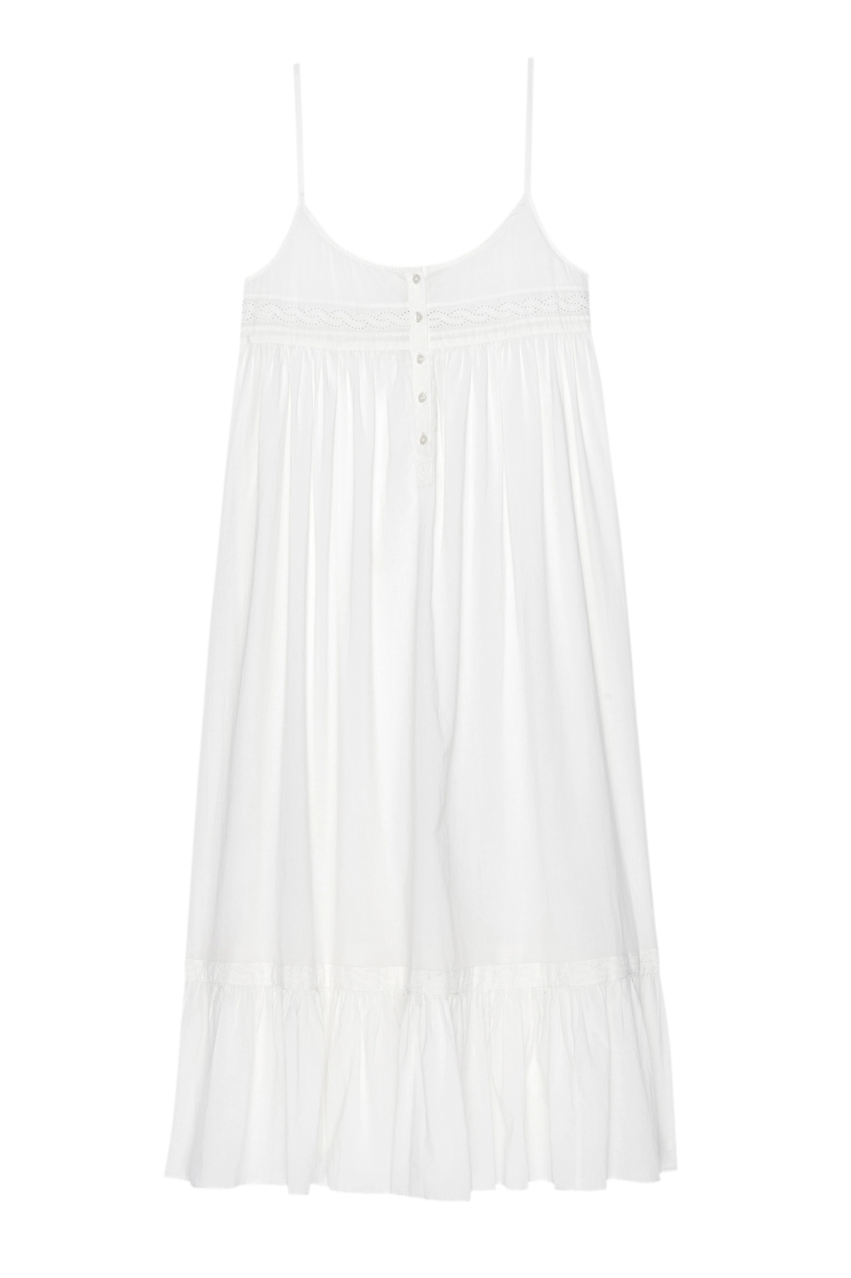 The Eyelet Ruffle Tank Night Dress Sleepwear The Great