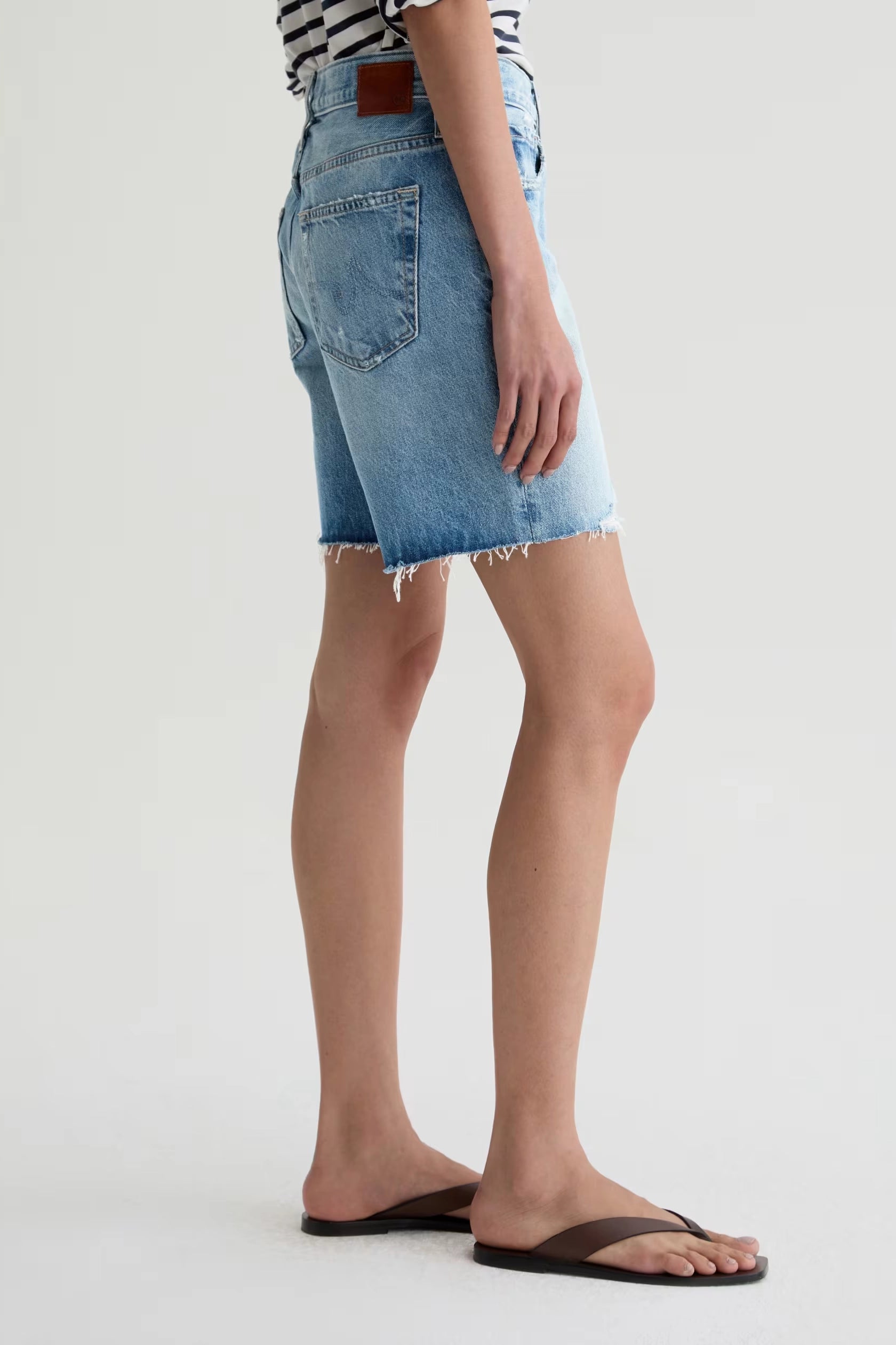 Ex-Boyfriend Short Mid Rise Bermuda Shorts AG Jeans