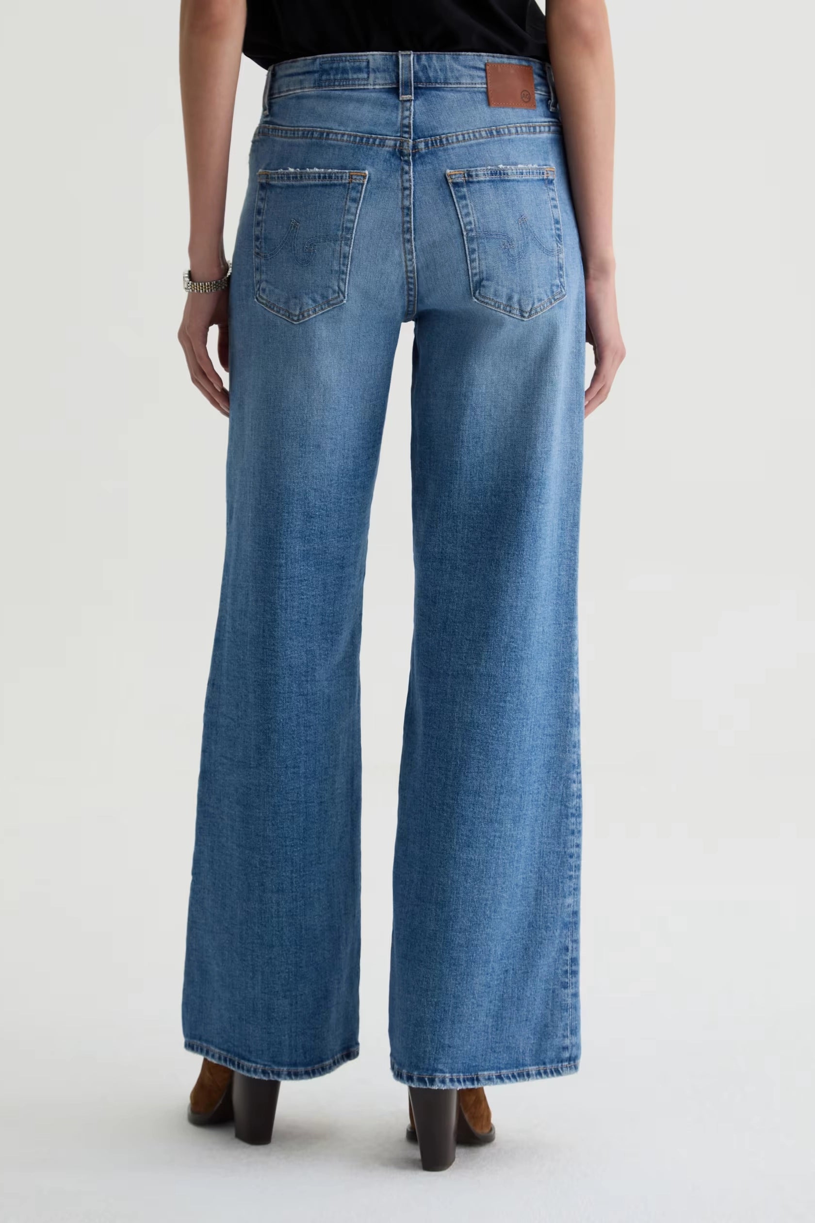 Saige Wide Leg Jean Pants AG Jeans