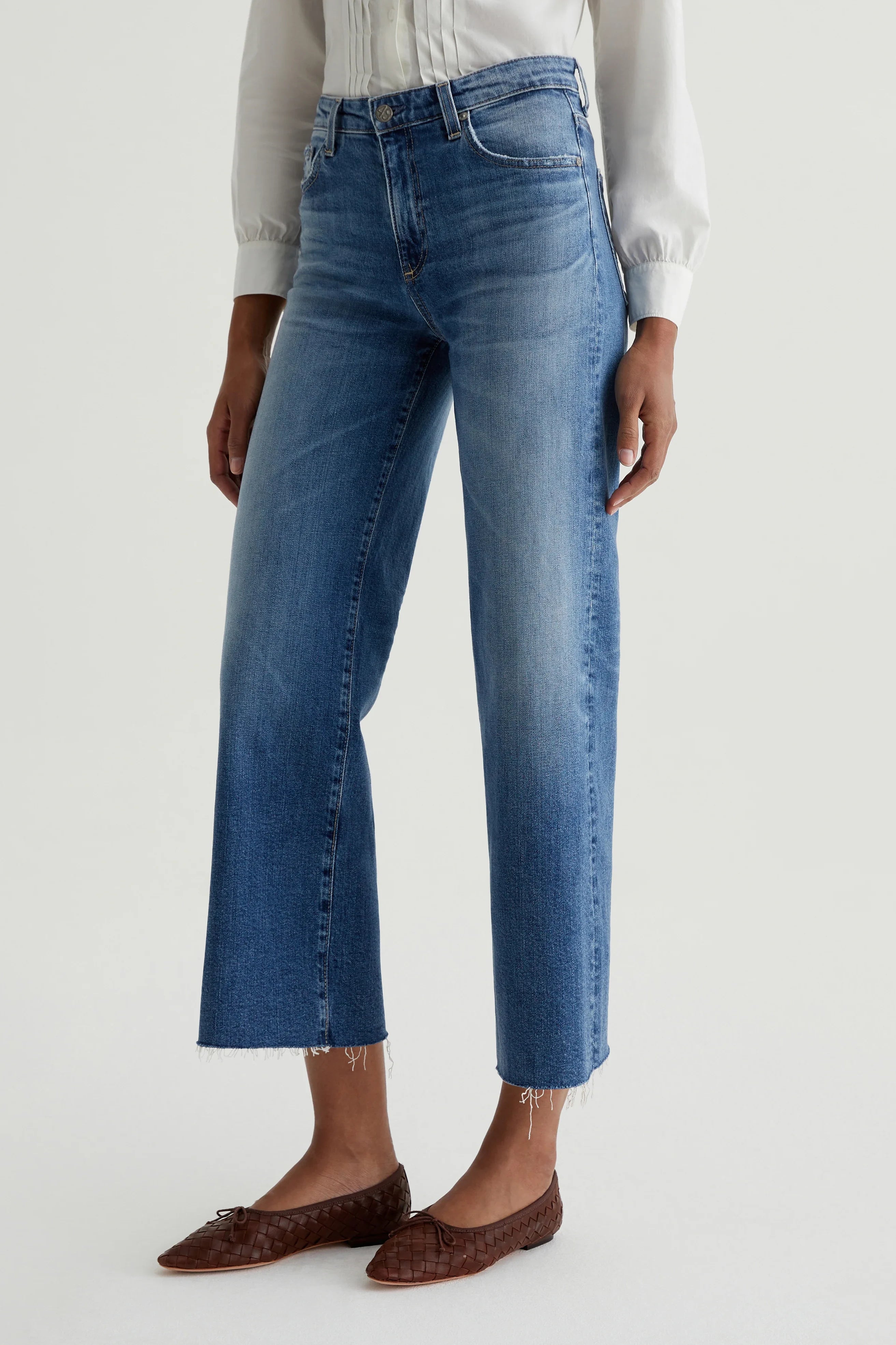 Saige Wide Leg Crop Pants AG Jeans