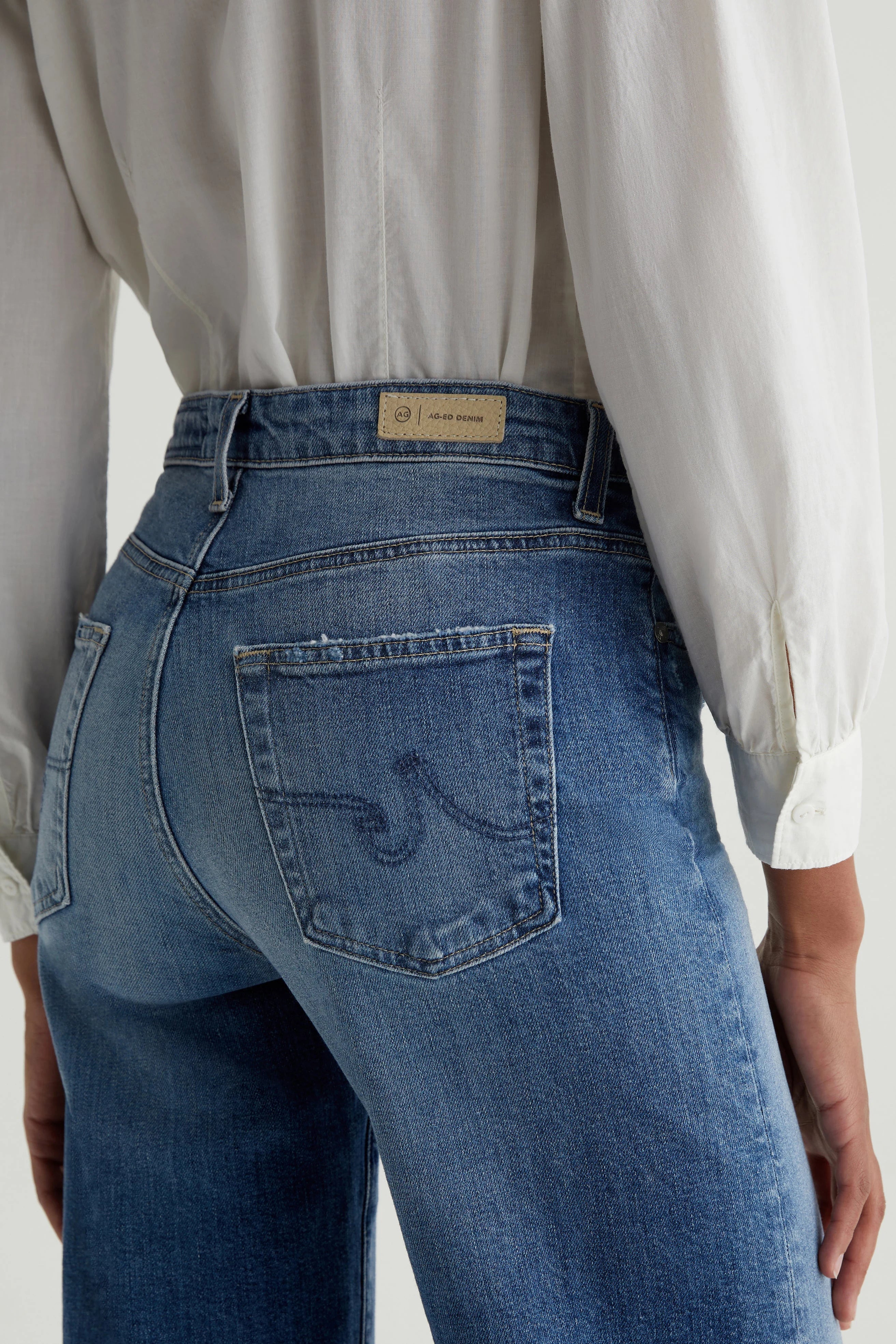 Saige Wide Leg Crop Pants AG Jeans