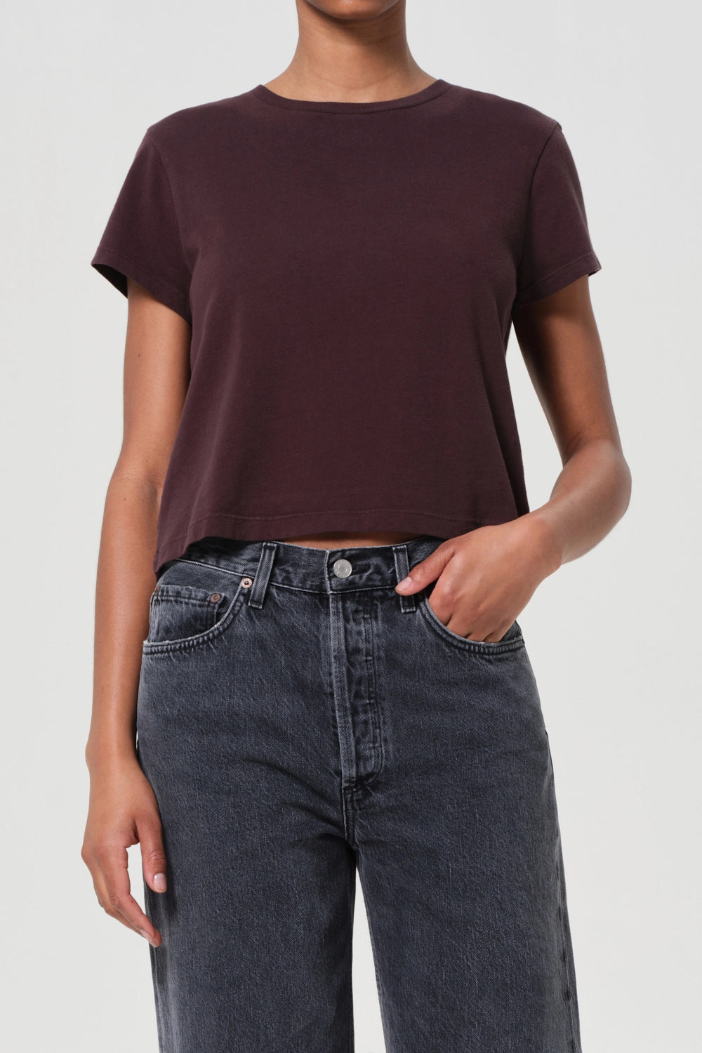 Adine Shrunken Tee T-Shirts Agolde