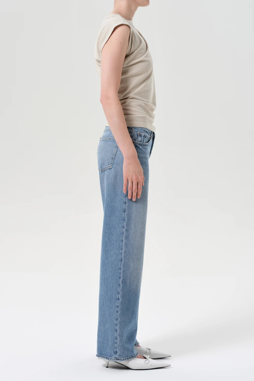 Low Rise Loose Jean Pants Agolde