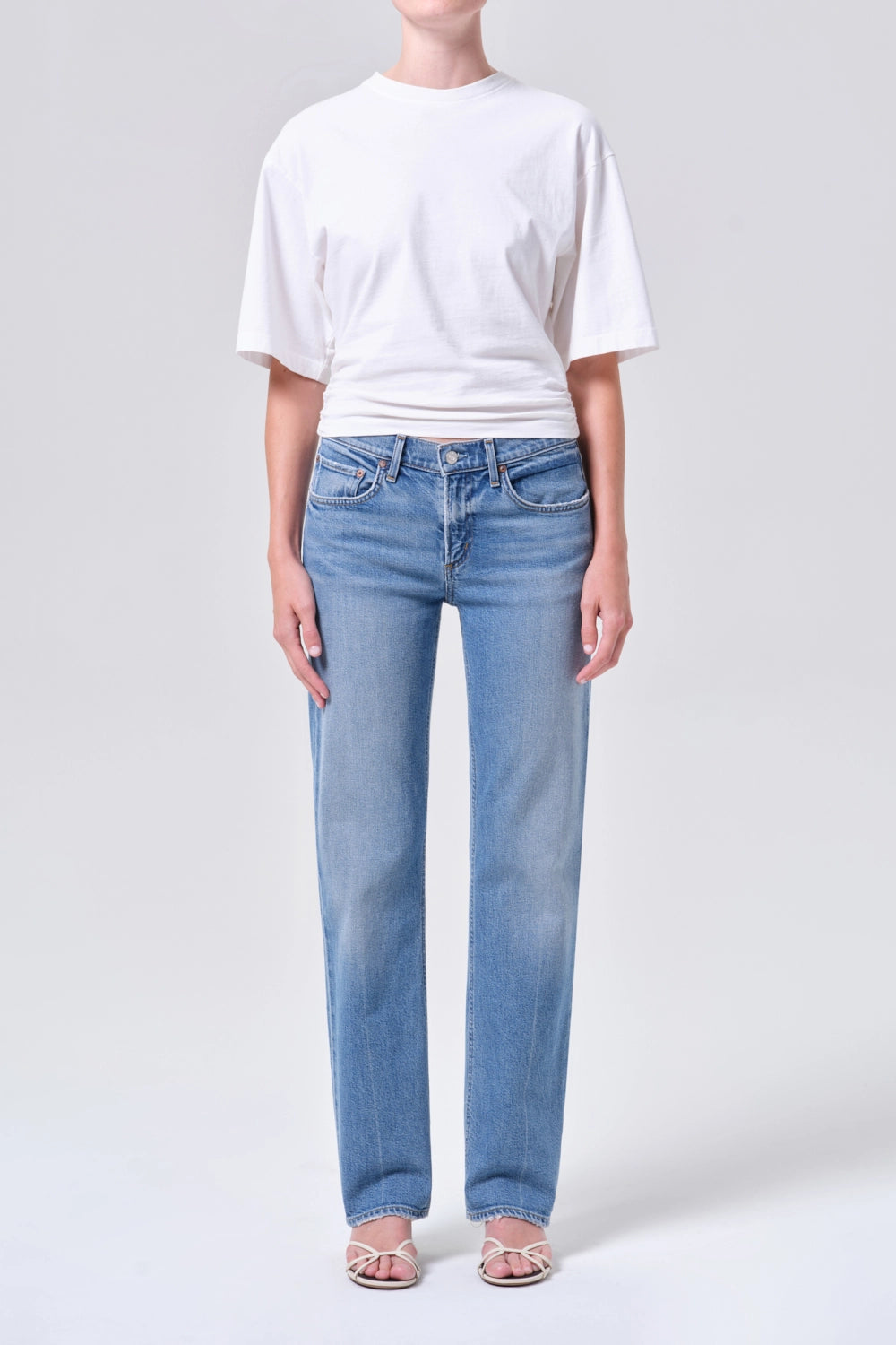 Low Rise Slim Pants Agolde