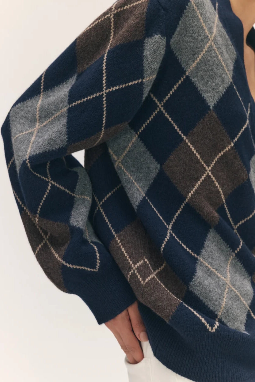Ava Argyle Cardigan