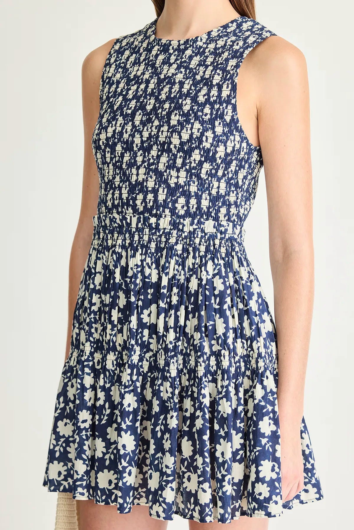 Lore Smocked Mini Dress Dresses Apiece Apart