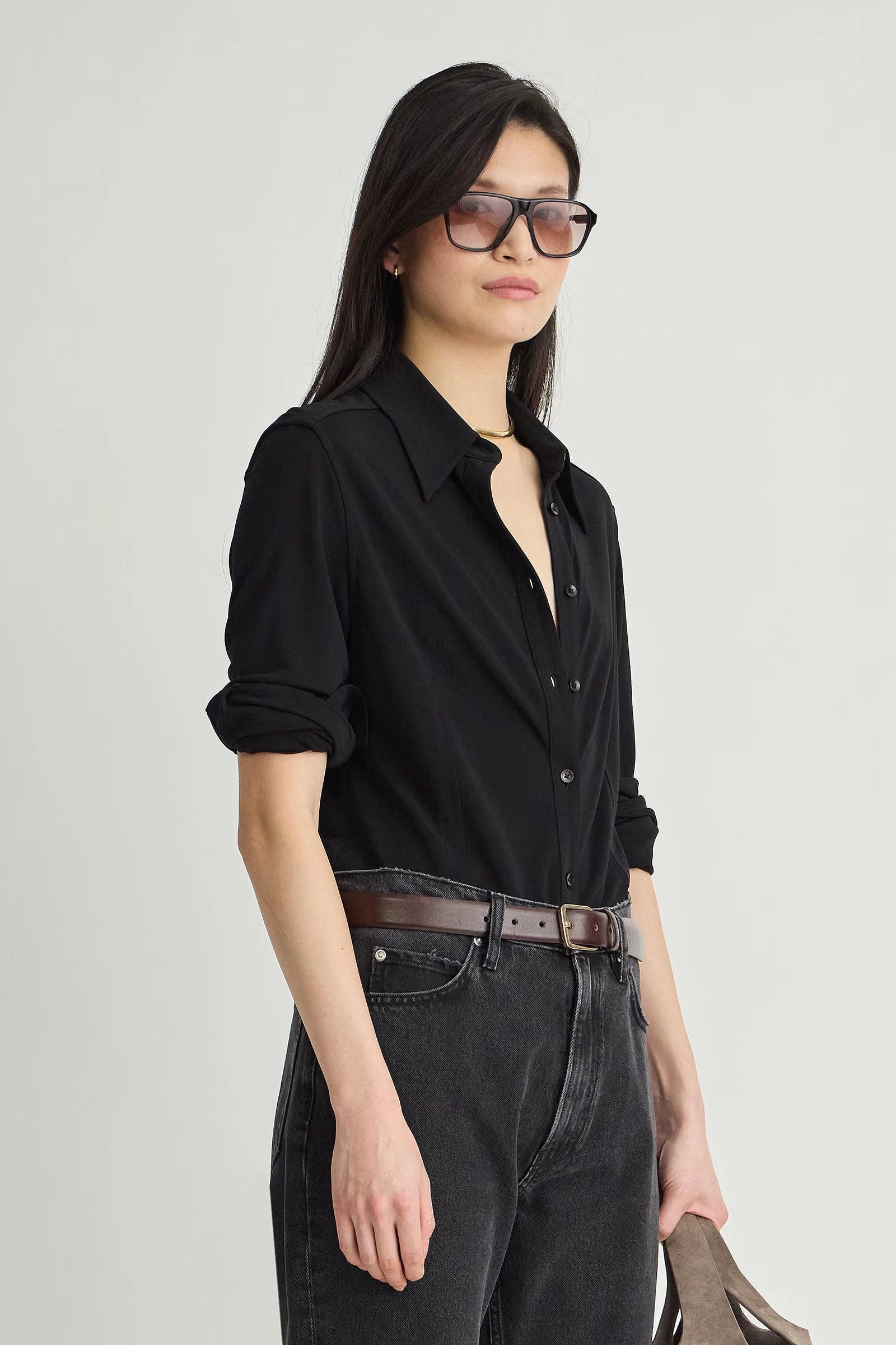 Merce Slinky Slim Button Shirt *MISSING $ Shirts &amp; Tops Apiece Apart