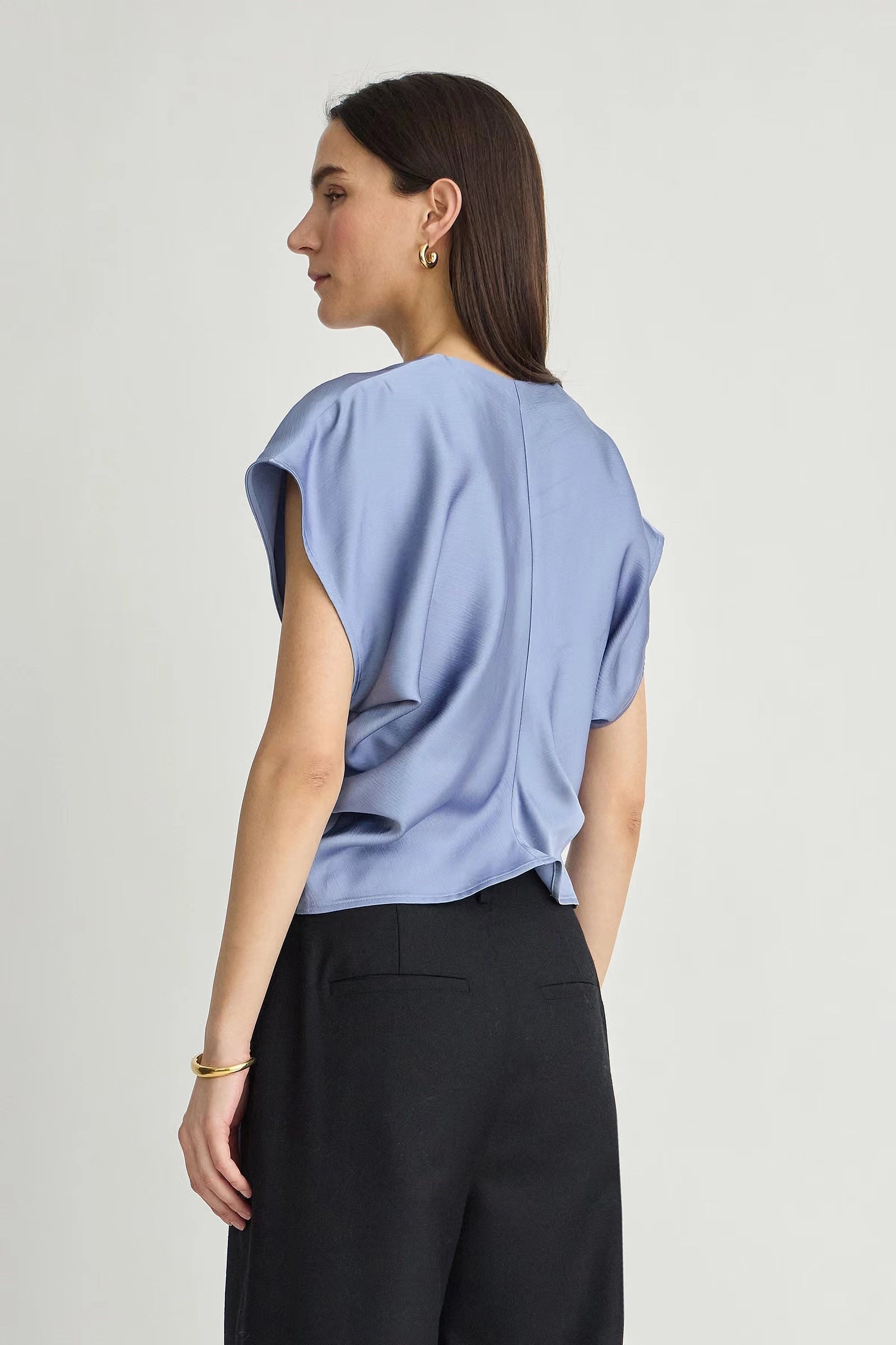 Monde Drape Bias Top
