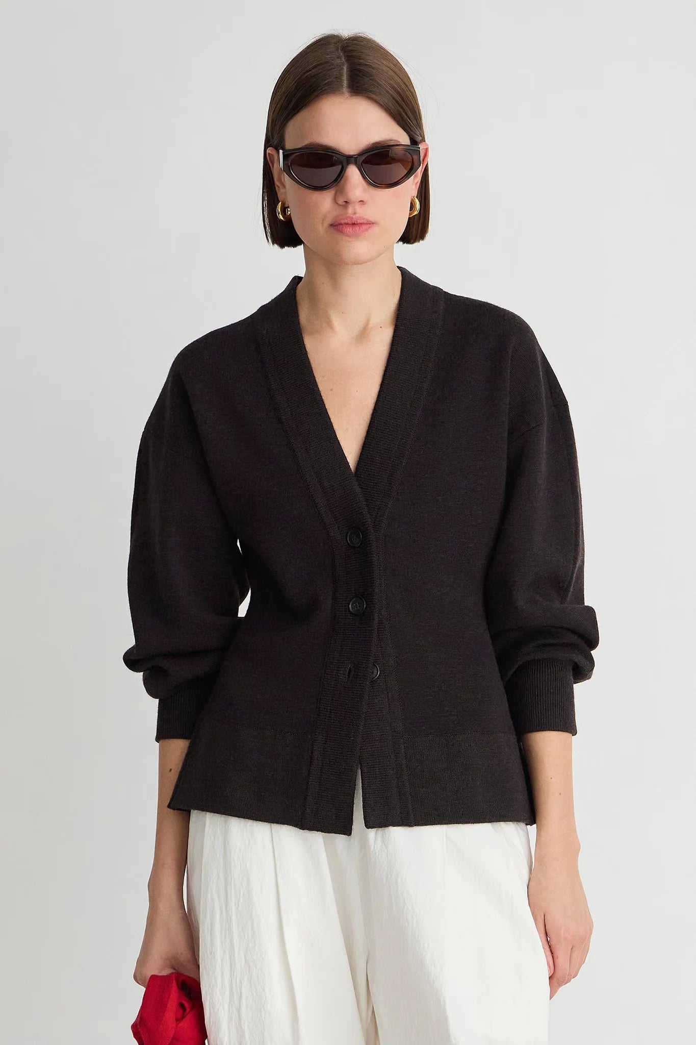 Salina Wool Cinch Cardigan