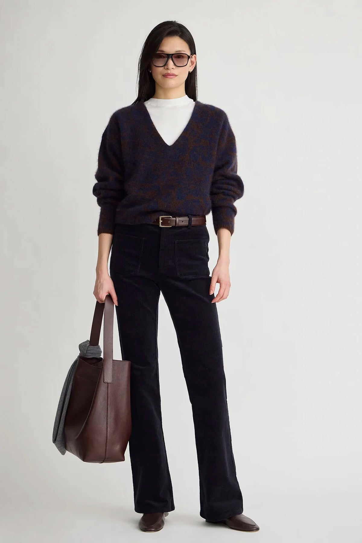 Softest Silk Cashmere V-Neck Sweater Sweaters &amp; Knits Apiece Apart